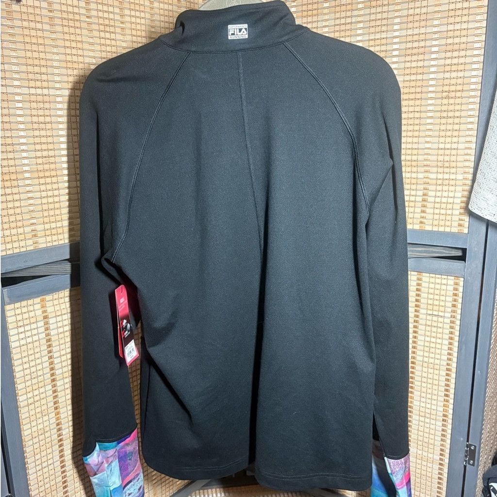 Fila FILA Women's Qtr Zip Wicking Pullover Size XL / US 12-14 / IT 48-50 - 4 Thumbnail