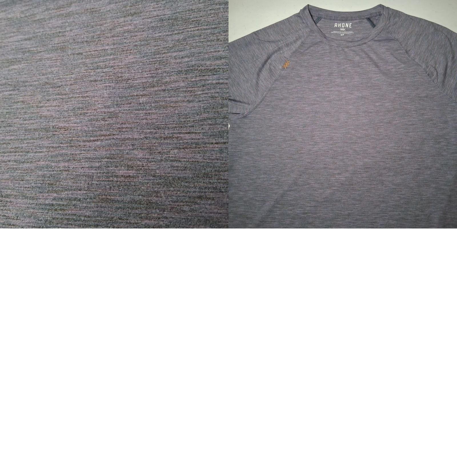 Rhone Rhone Shirt Men S Long Slv Athletic Performance Wear Purple Blue Gray Heather Size US S / EU 44-46 / 1 - 9 Thumbnail