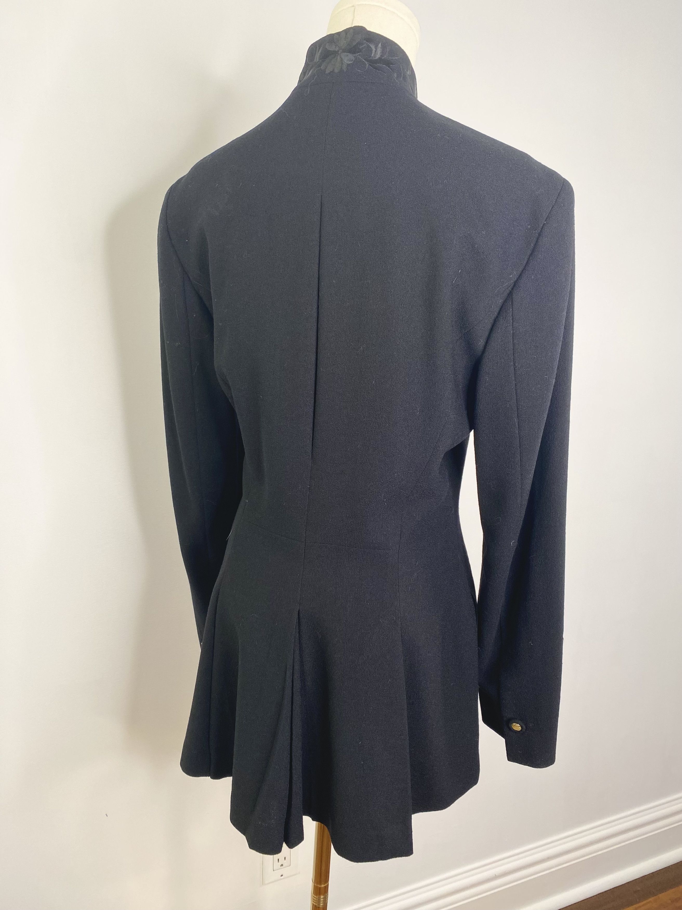 Designer Black & Gold Military Tailor Jacket - Jessica Size L / US 10 / IT 46 - 11 Thumbnail
