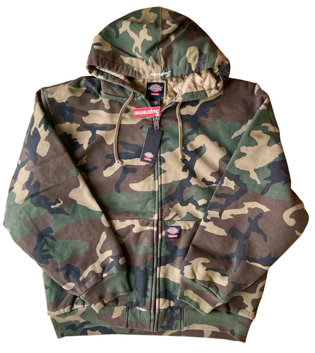Supreme Dickies Quilted Work Jacket カモフラ Supreme Dickies Quilted Work Jacket (FW21) - $168