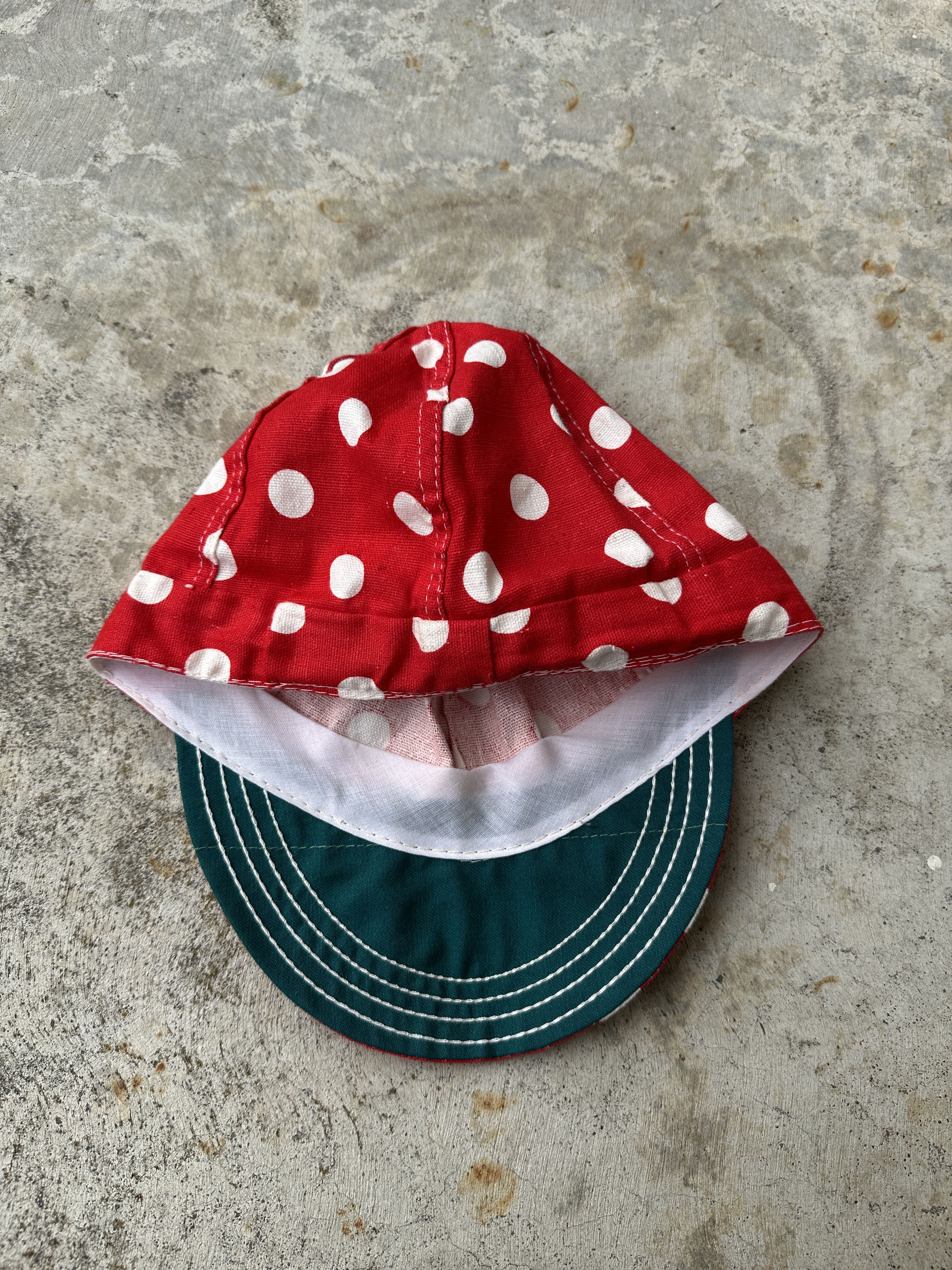 Vintage Vintage 50s Kromer Polka Dot Ball Hat Cap Union Made in USA Size ONE SIZE - 4 Thumbnail