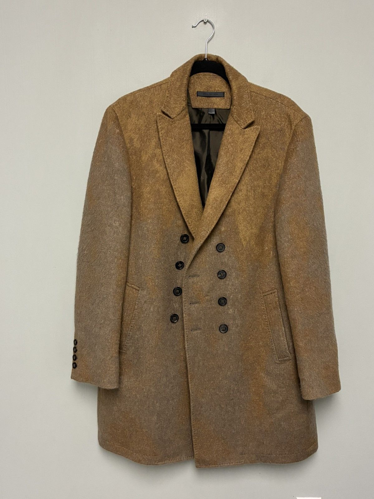 John Varvatos Double breasted coat with Pick stitch EU 50 USA 40 Size US M / EU 48-50 / 2 - 7 Thumbnail