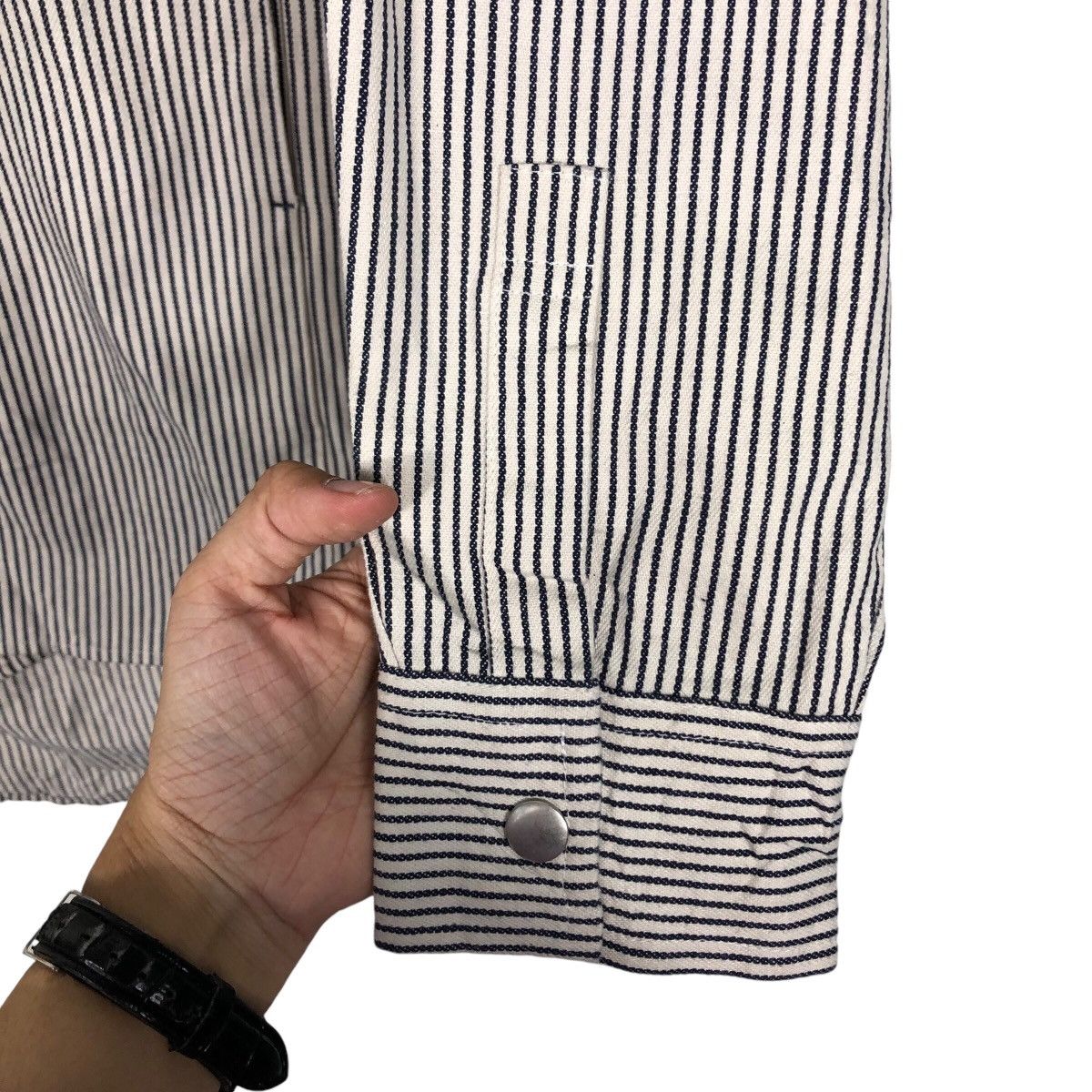 Japanese Brand 📌Vintage Hickory Chore Jacket Garcon Wave Issey Miyake Size US L / EU 52-54 / 3 - 17 Thumbnail