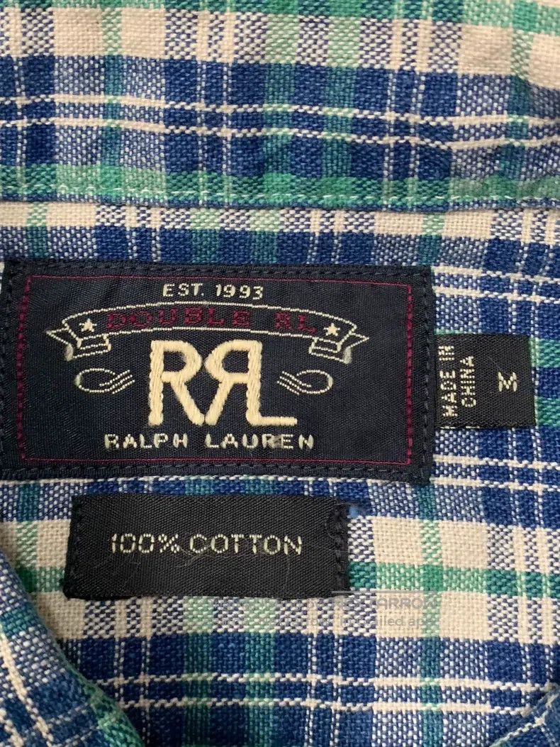 RRL Ralph Lauren RRL Ralph Lauren Indigo plaid workwear shirt Size US M / EU 48-50 / 2 - 4 Thumbnail
