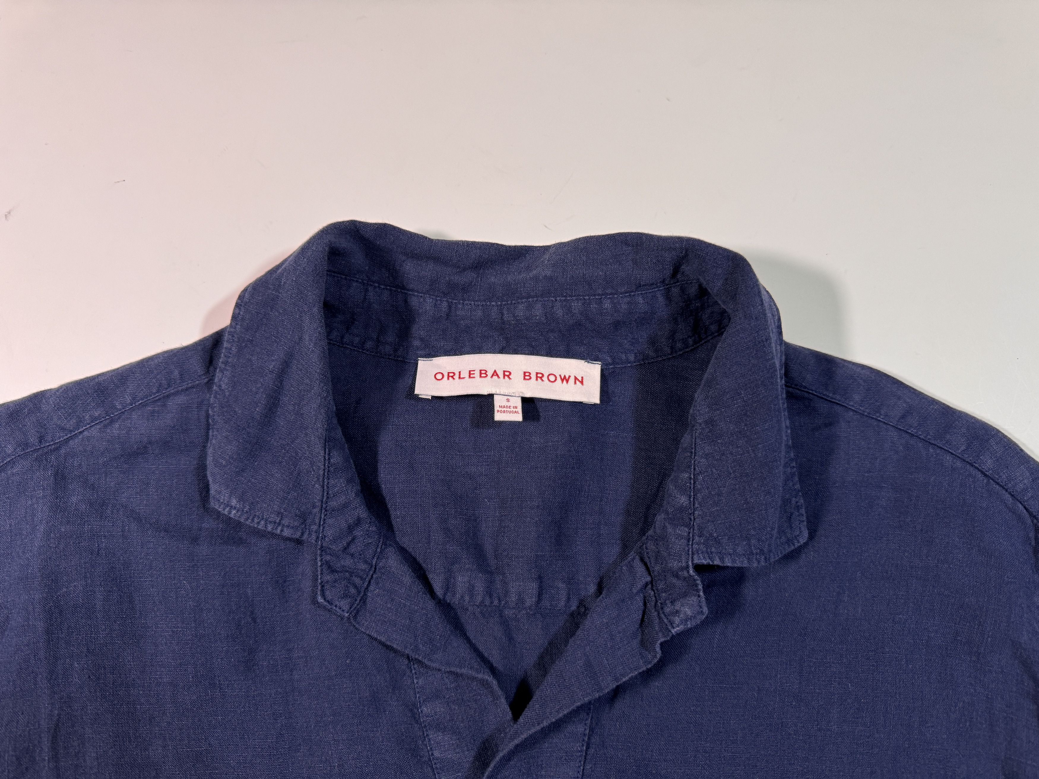 Orlebar Brown Orlebar Brown Linen Shirt Gradient Line Blue Size S Size US S / EU 44-46 / 1 - 5 Thumbnail