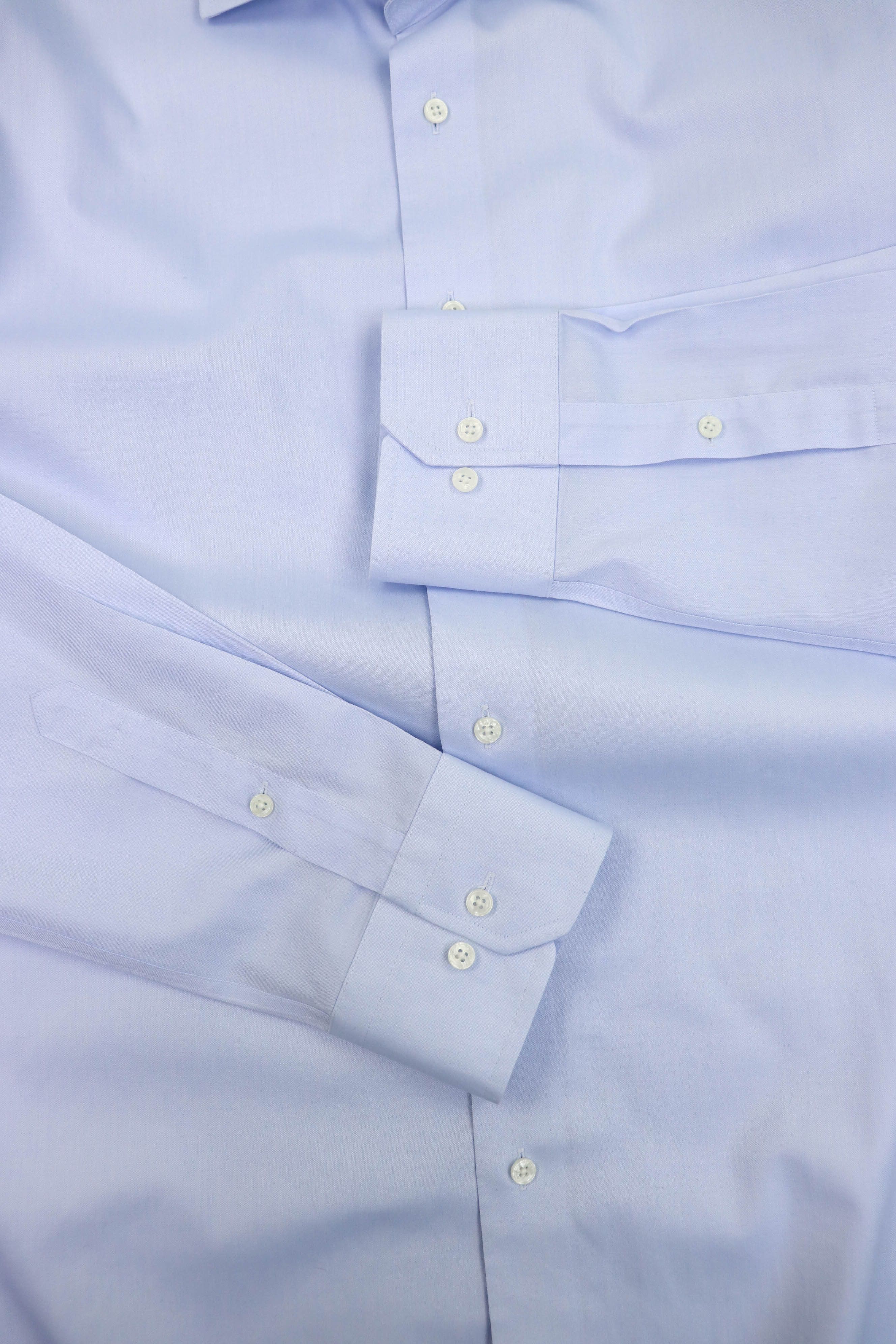 Suitsupply Suitsupply Light Blue Pure Cotton Slim Fit Traveller Shirt Size US XXL / EU 58 / 5 - 6 Thumbnail