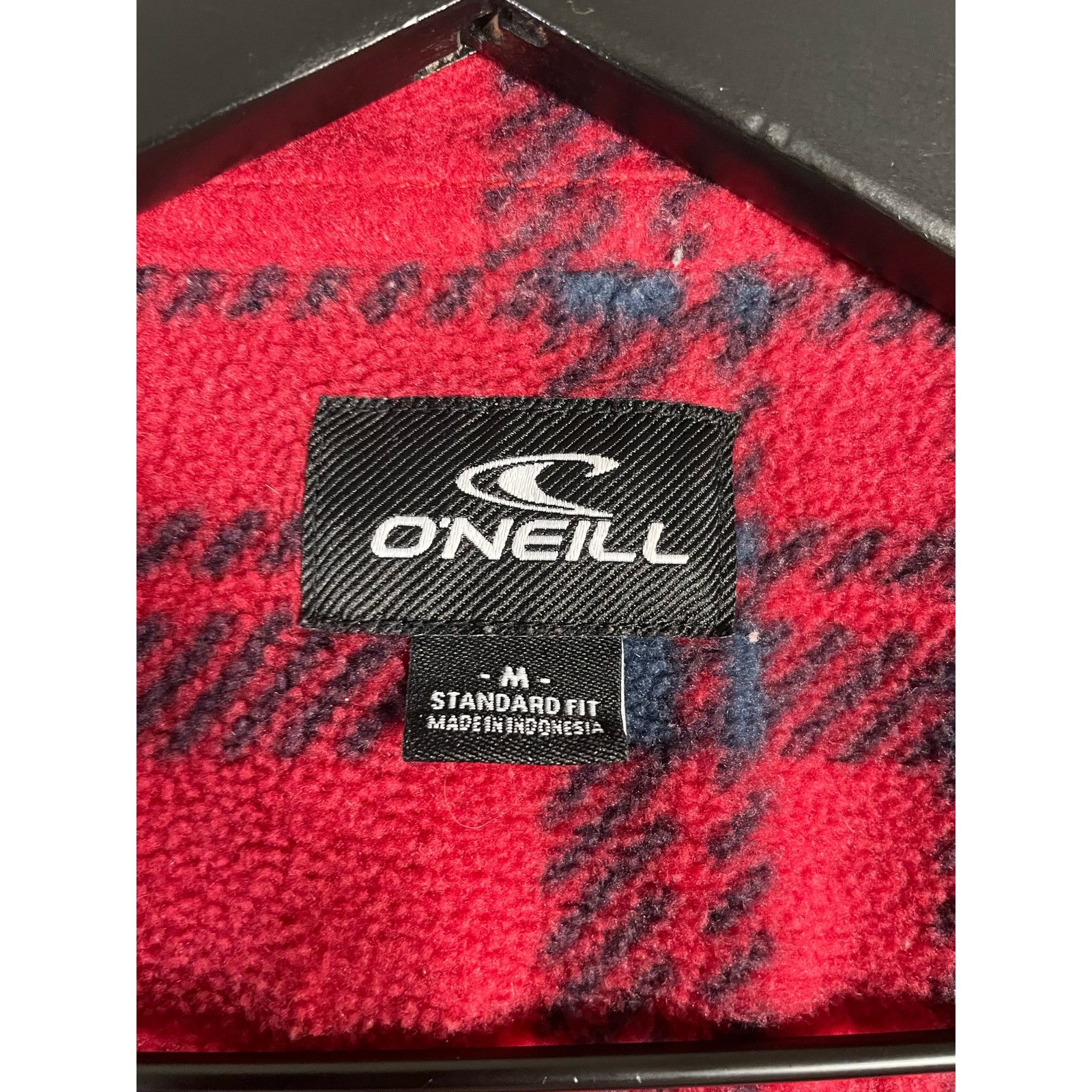 O'Neill O'Neill Men's Red Black Plaid Button-Up Shirt Fleece Medium Size US M / EU 48-50 / 2 - 2 Thumbnail