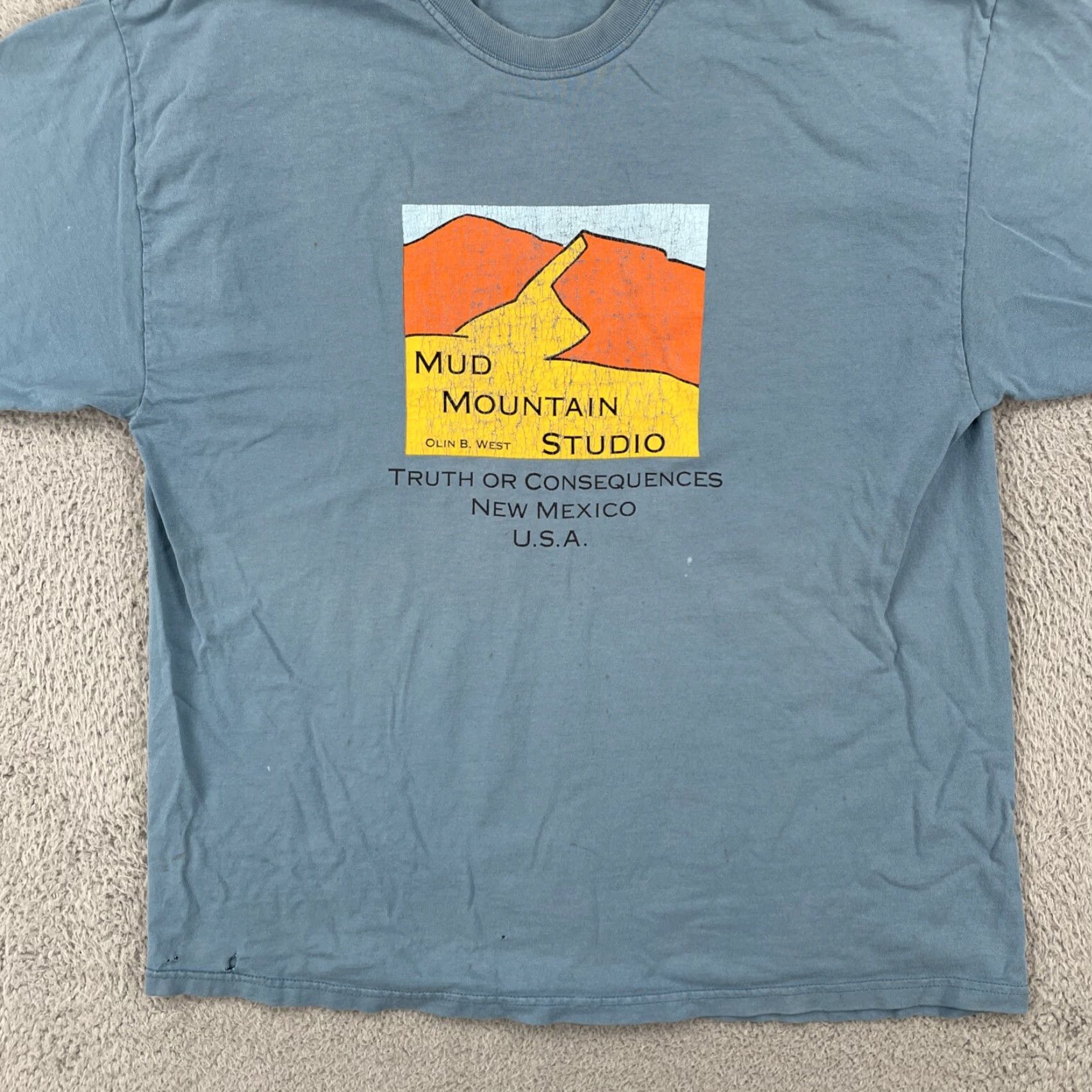 Port & Company VINTAGE Port & Company XL Blue T Shirt Crew Neck Short Sleeve Men 90s Art Size US XL / EU 56 / 4 - 4 Thumbnail