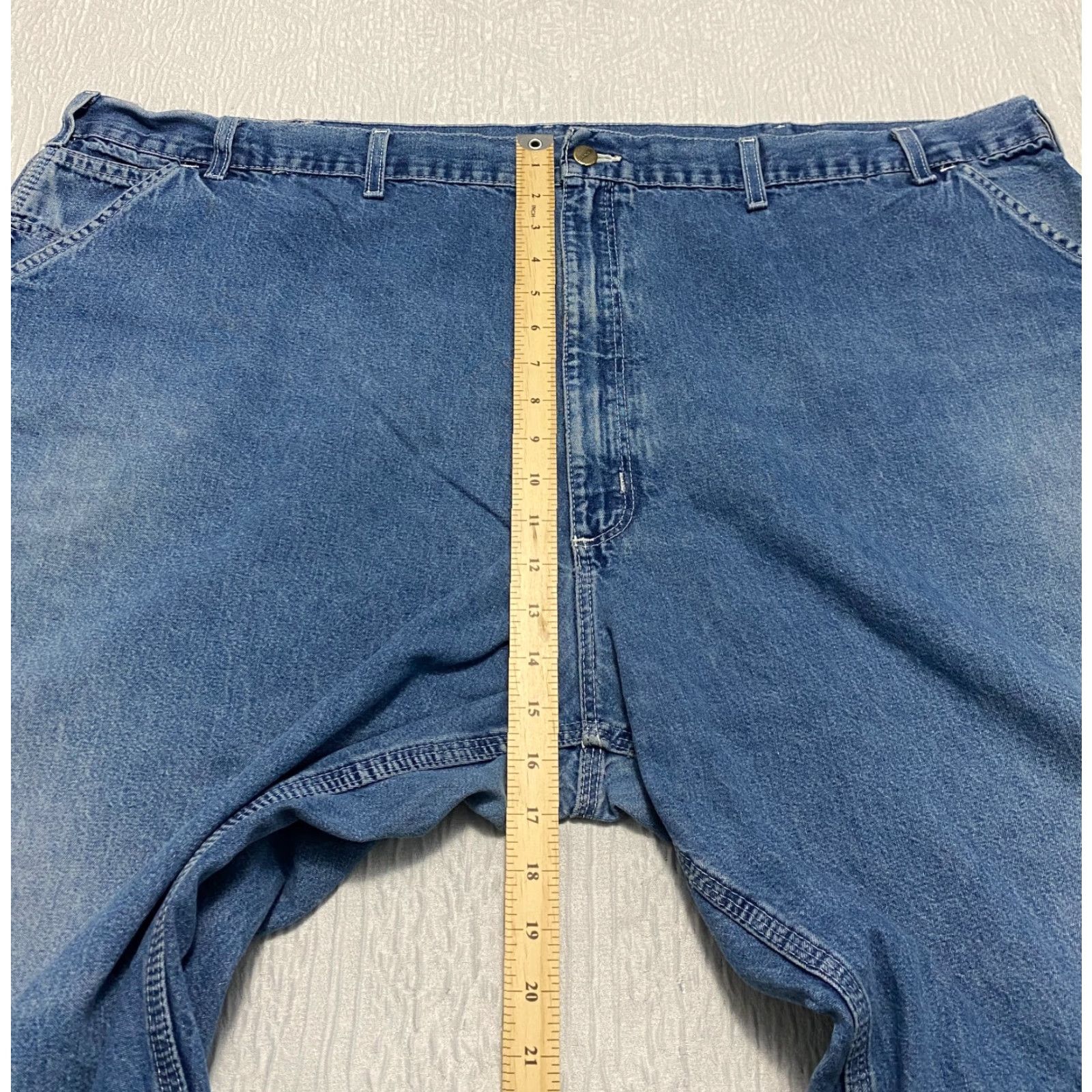 Carhartt VINTAGE Carhartt Carpenter Jeans Mens 52x29 Blue Carhartt Carpenter Jeans Mens 52x29 Blue Faded Size US 36 / EU 52 - 6 Thumbnail