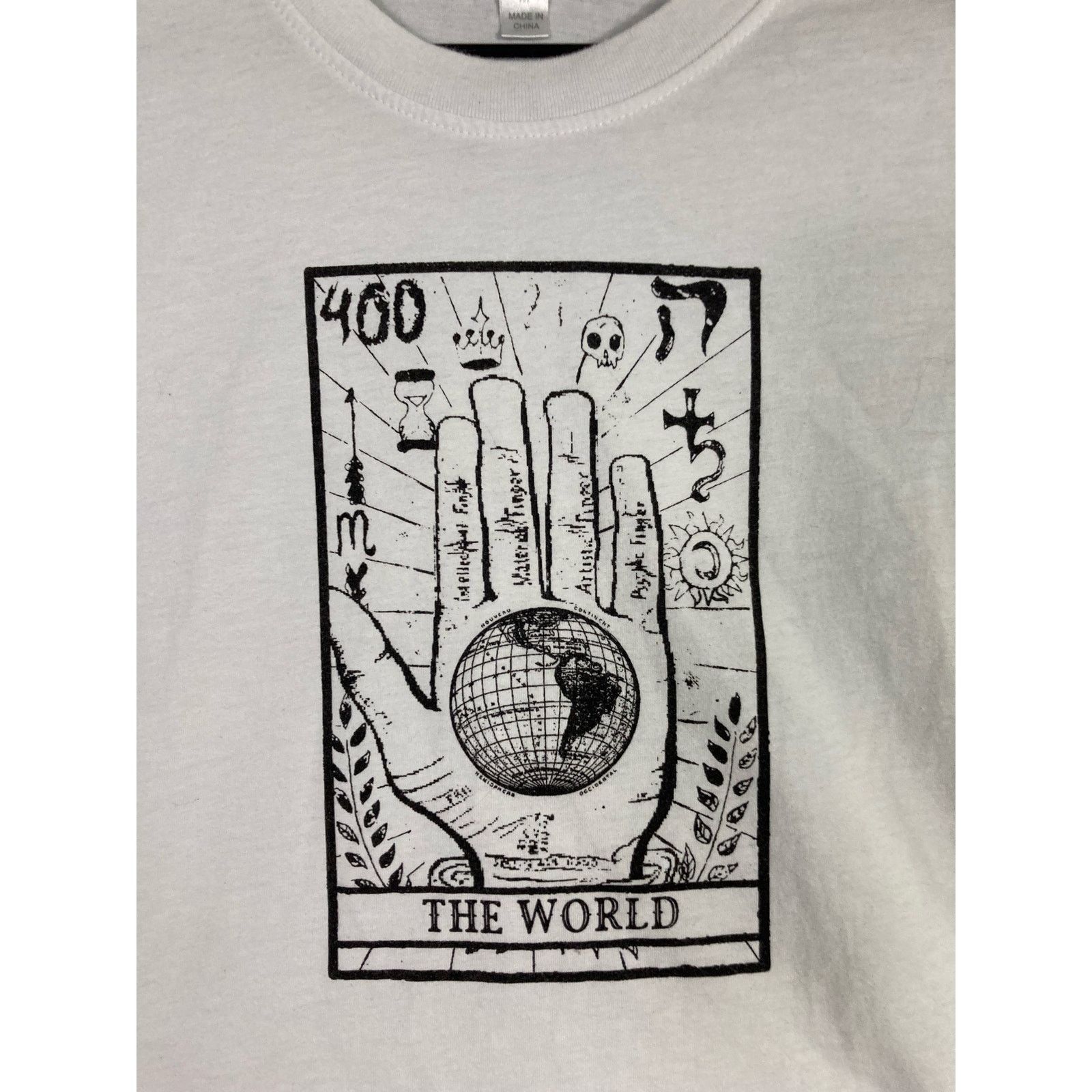 Other Orange Kiss Women's Mystical Tarot Graphic Tee White Medium Size M / US 6-8 / IT 42-44 - 6 Thumbnail