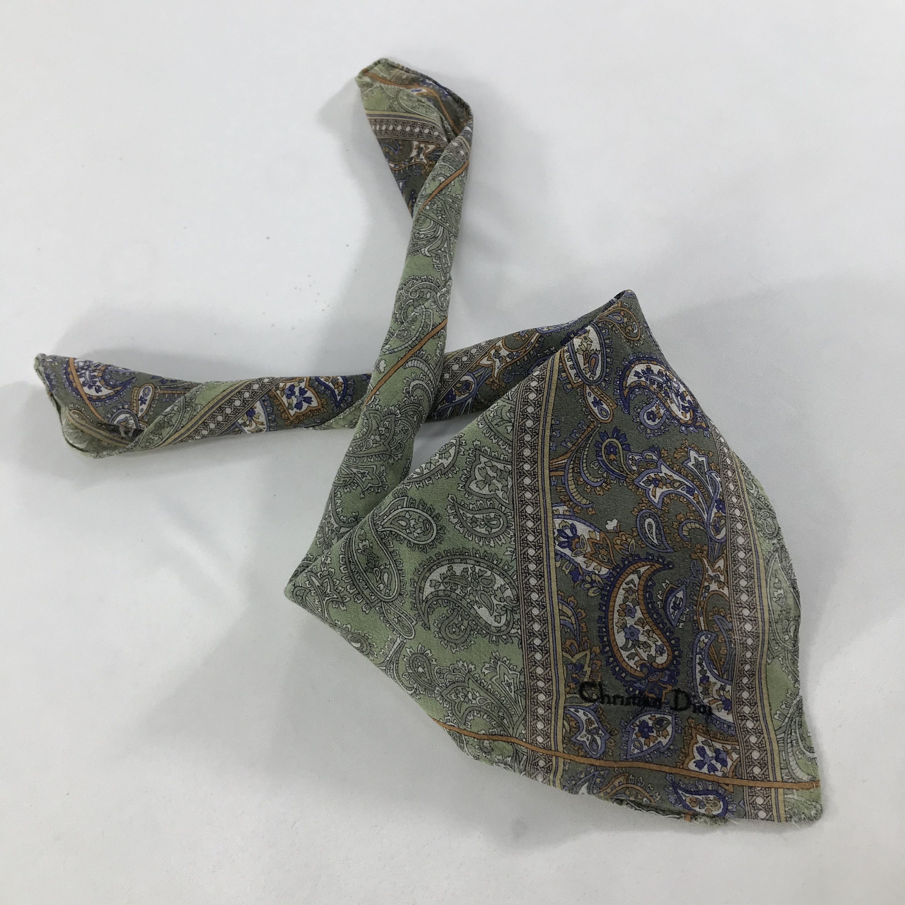 Vintage Christian Dior Bandana / Handkerchief / Neckerchief - S1756 Size ONE SIZE - 4 Thumbnail