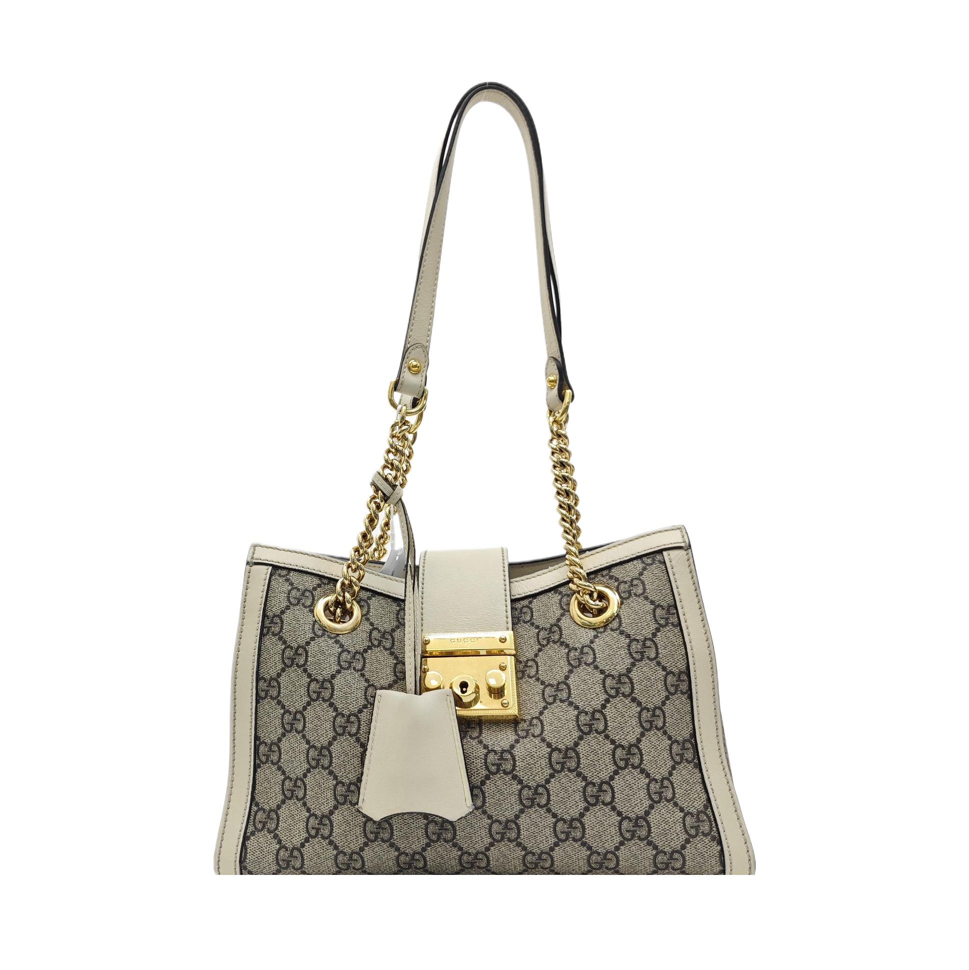 Gucci Gucci Padlock Monogram Shoulder Bag Size ONE SIZE - 1 Thumbnail