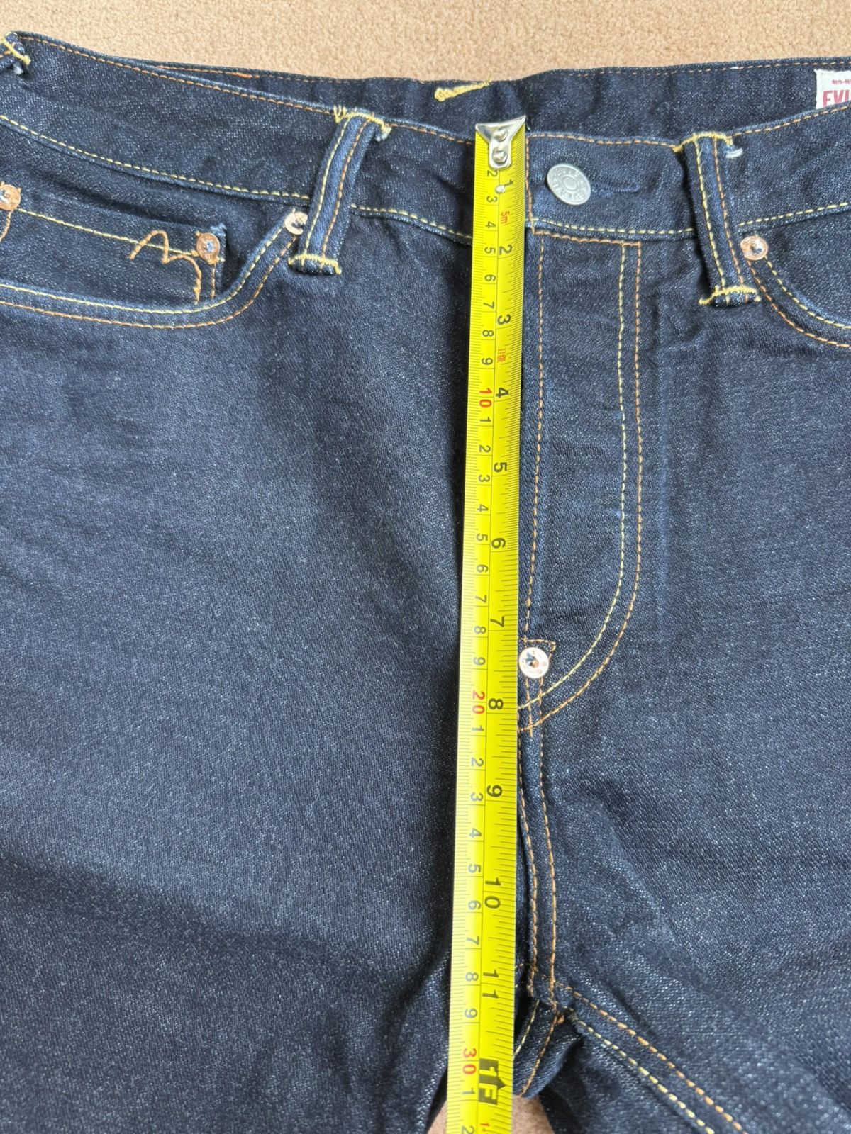Evisu EVISU golden paint daicock denim shorts！size：32 Size US 32 / EU 48 - 12 Thumbnail