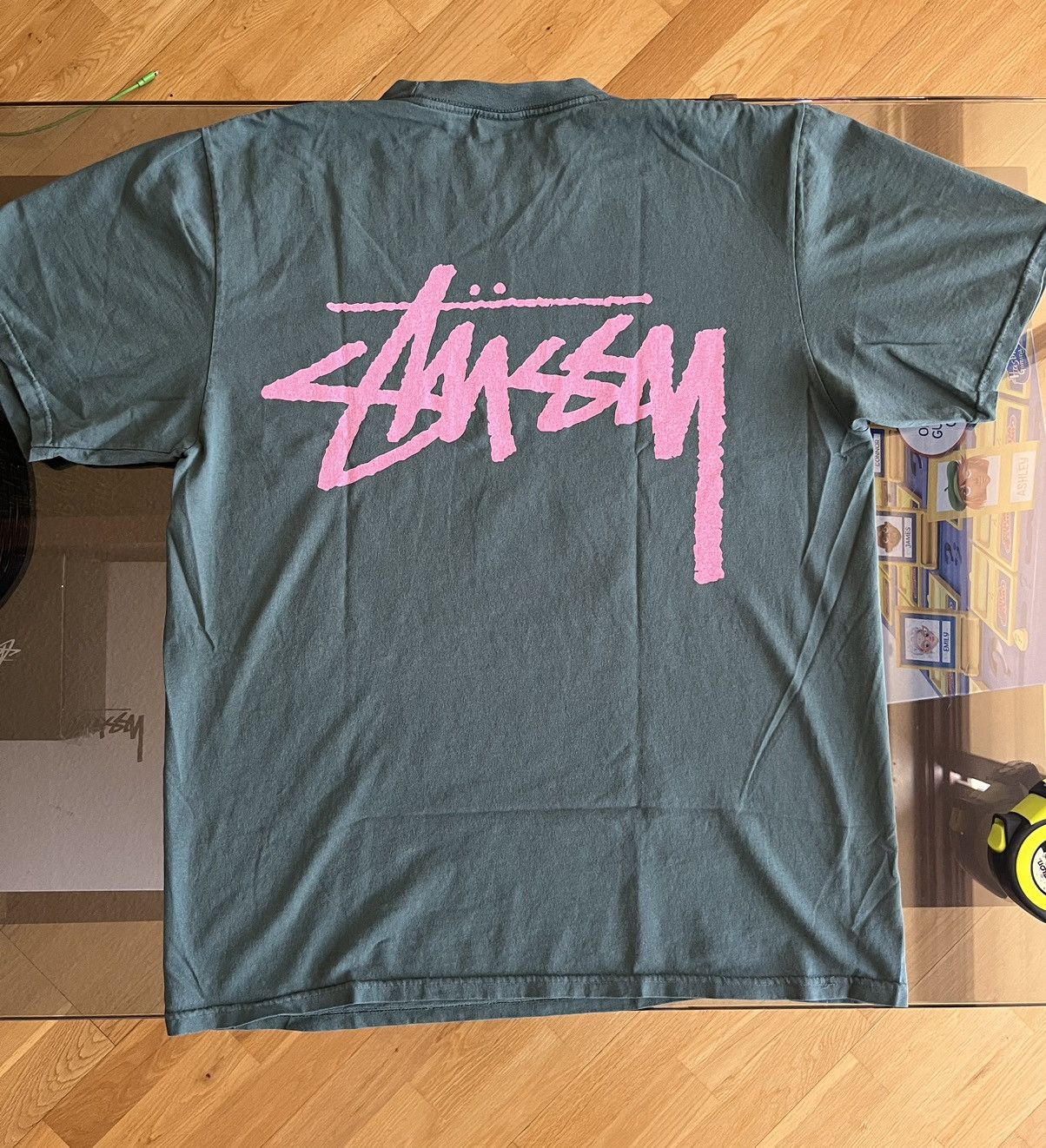 Stussy New 2023 Stussy M Forest Green VENUS TEE PIGMENT DYED