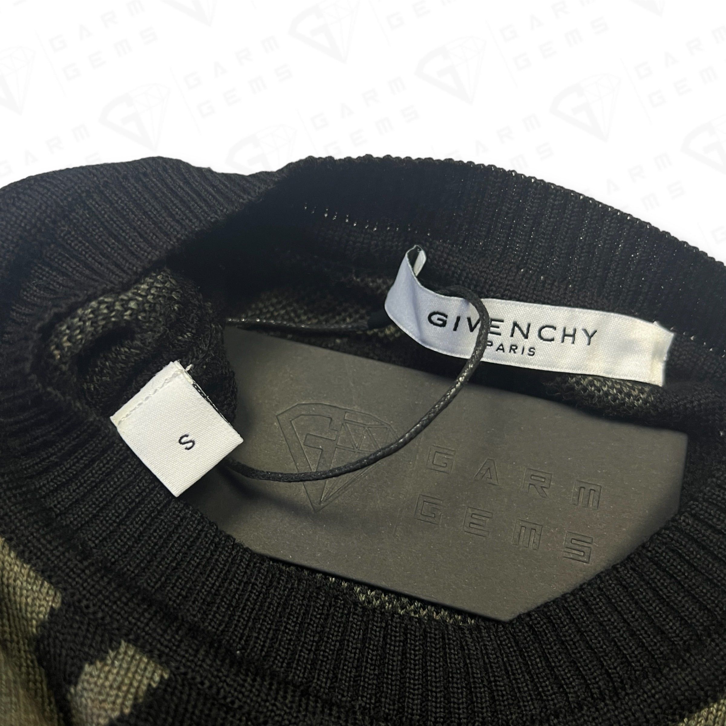 Givenchy Givenchy Camo Intarsia Knit Wool Jumper Size US S / EU 44-46 / 1 - 5 Thumbnail