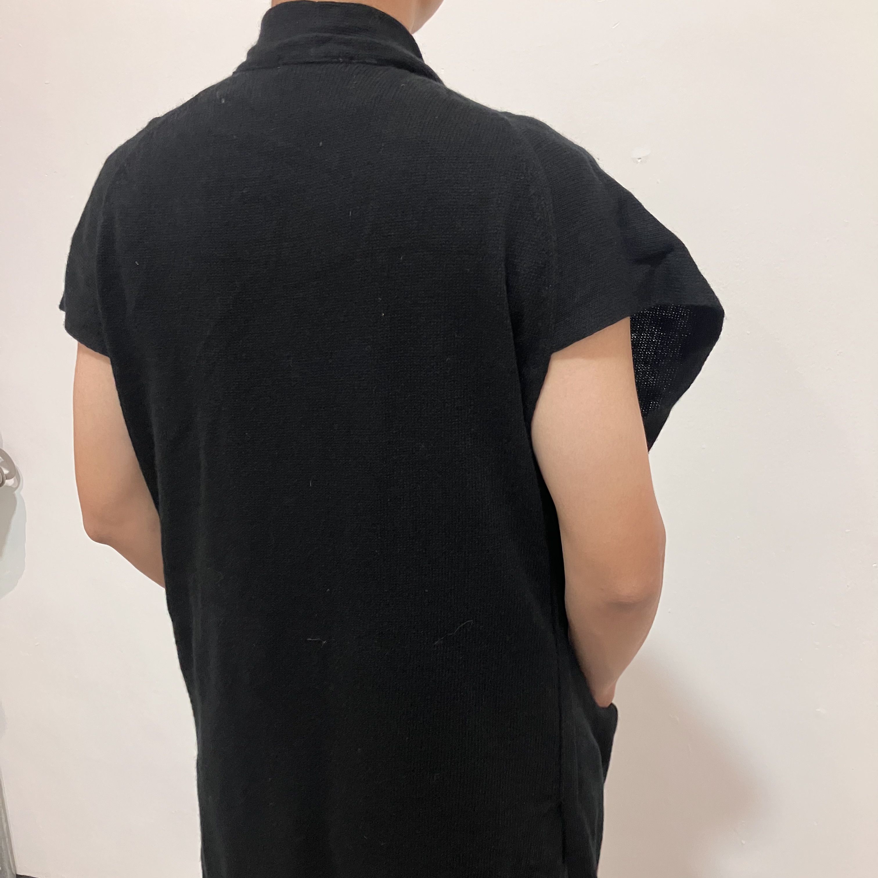Hussein Chalayan Chalayan by Hussein Chalayan black merino wool long knit Size US M / EU 48-50 / 2 - 3 Thumbnail
