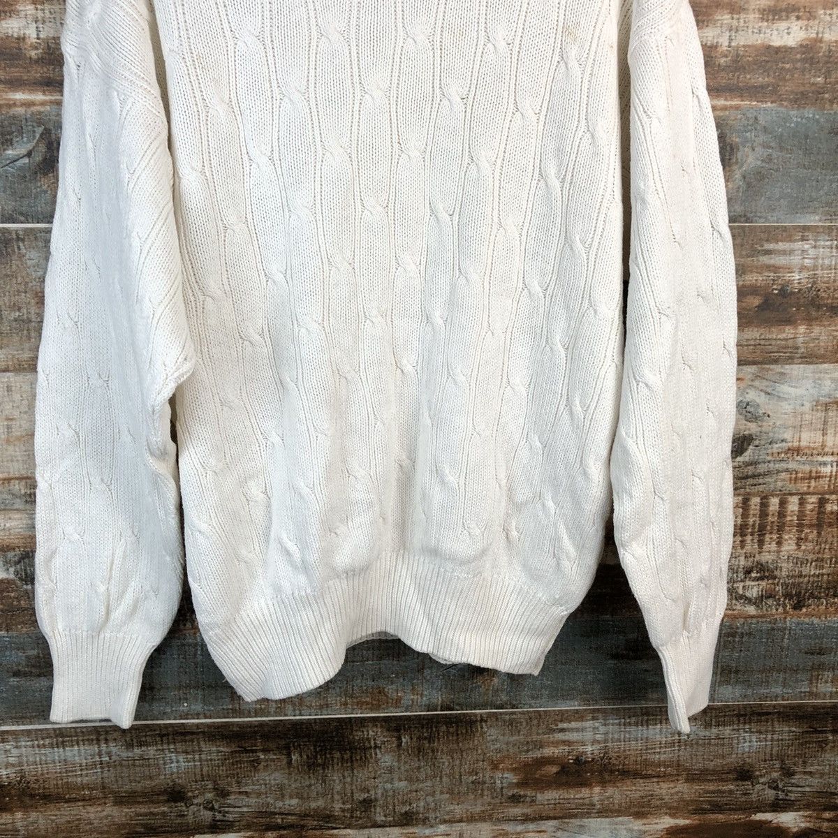 Vintage DL NPL White vintage sweatshirt Knitwear #C560 Size US L / EU 52-54 / 3 - 12 Thumbnail