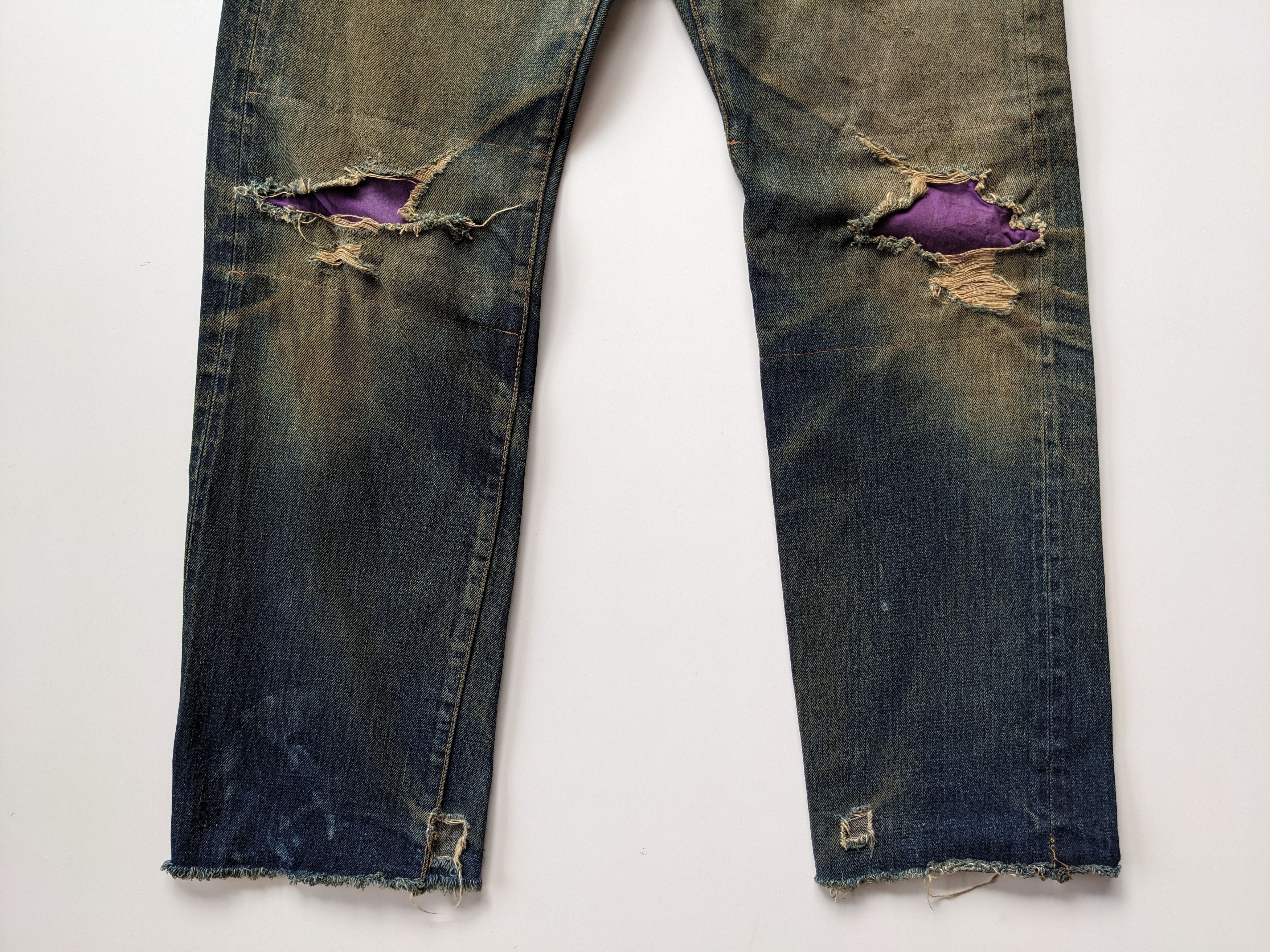 Denime Denime rusty patchwork selvedge distresses jeans Size US 32 / EU 48 - 5 Thumbnail