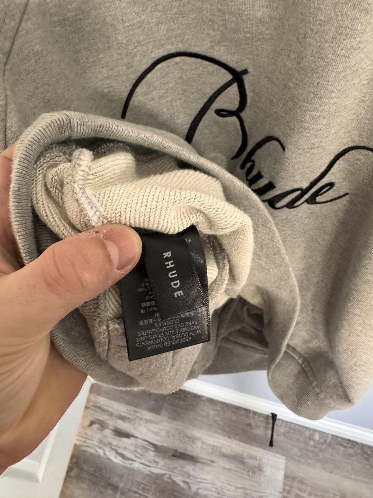 Rhude Rhude crewneck heather grey Size US XXL / EU 58 / 5 - 6 Thumbnail