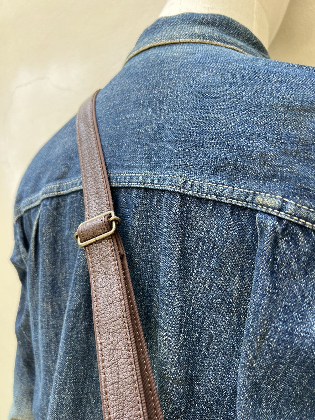Leather Vintage Ibiza Japan Hybrid Leather Sling Bag Size ONE SIZE - 3 Thumbnail