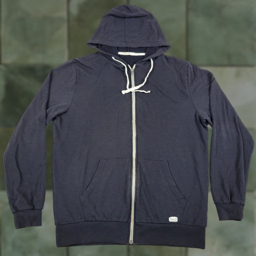 Marine Layer Marine Layer Hoodie Sweatshirt Mens L Black Full Zip Cotton Blend Hooded Sweater Size US M / EU 48-50 / 2 - 1 Thumbnail