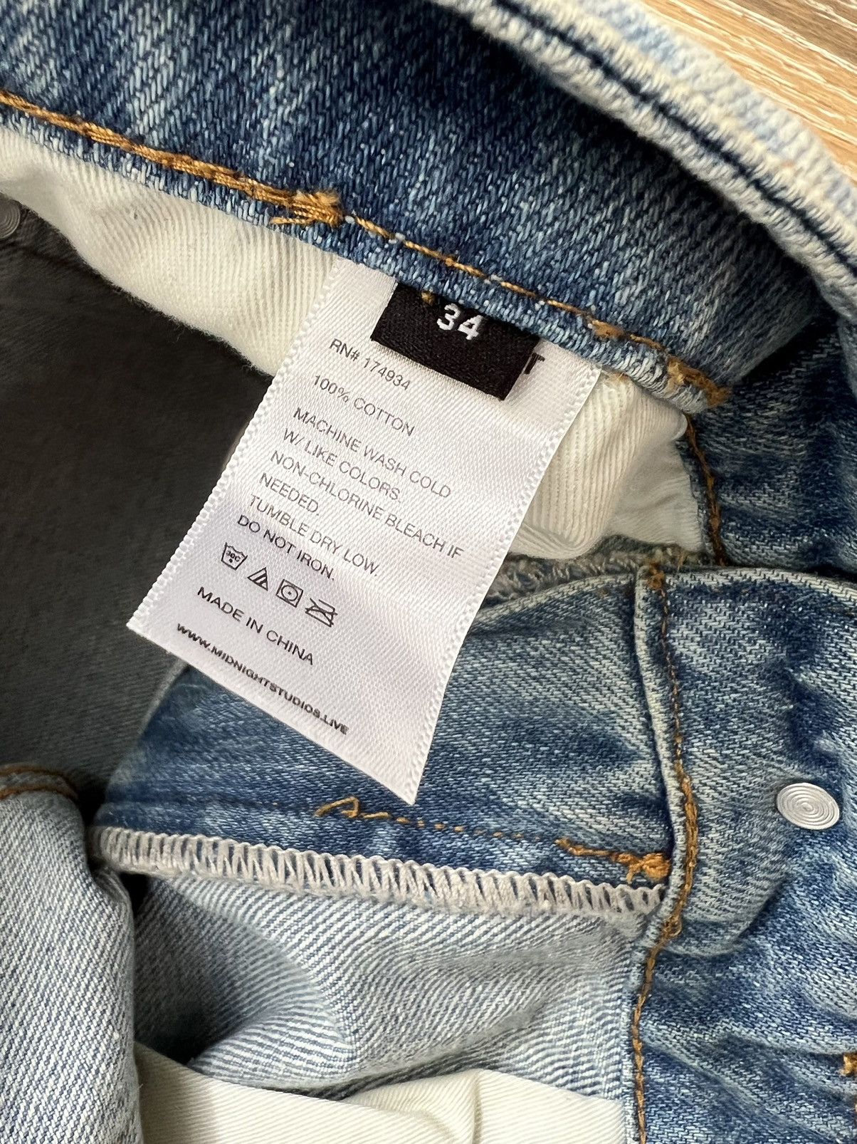 Midnight Studios Midnight Studios David Bowie Rock N Roll suicide jeans Size US 34 / EU 50 - 3 Thumbnail