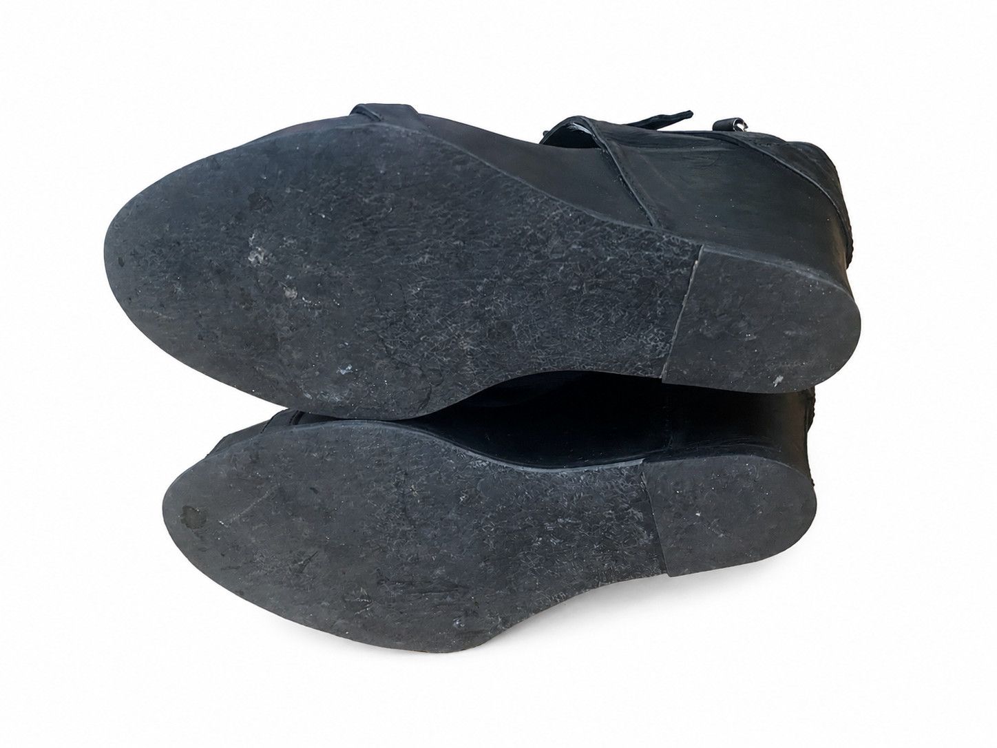 Ann Demeulemeester Ann Demeulemeester Black Leather Strappy Wedge Sandals Size US 8 / IT 38 - 7 Thumbnail