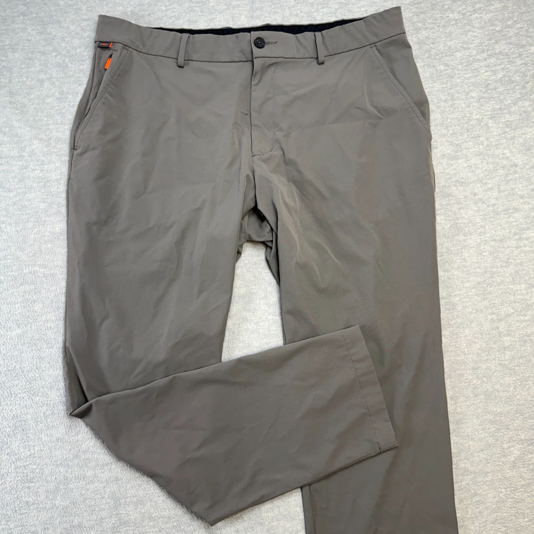 KJUS KJUS Iver Pants Mens 40x32 Gray Tailored Fit Performance Golf Trousers Stretch Size US 38 / EU 54 - 3 Thumbnail