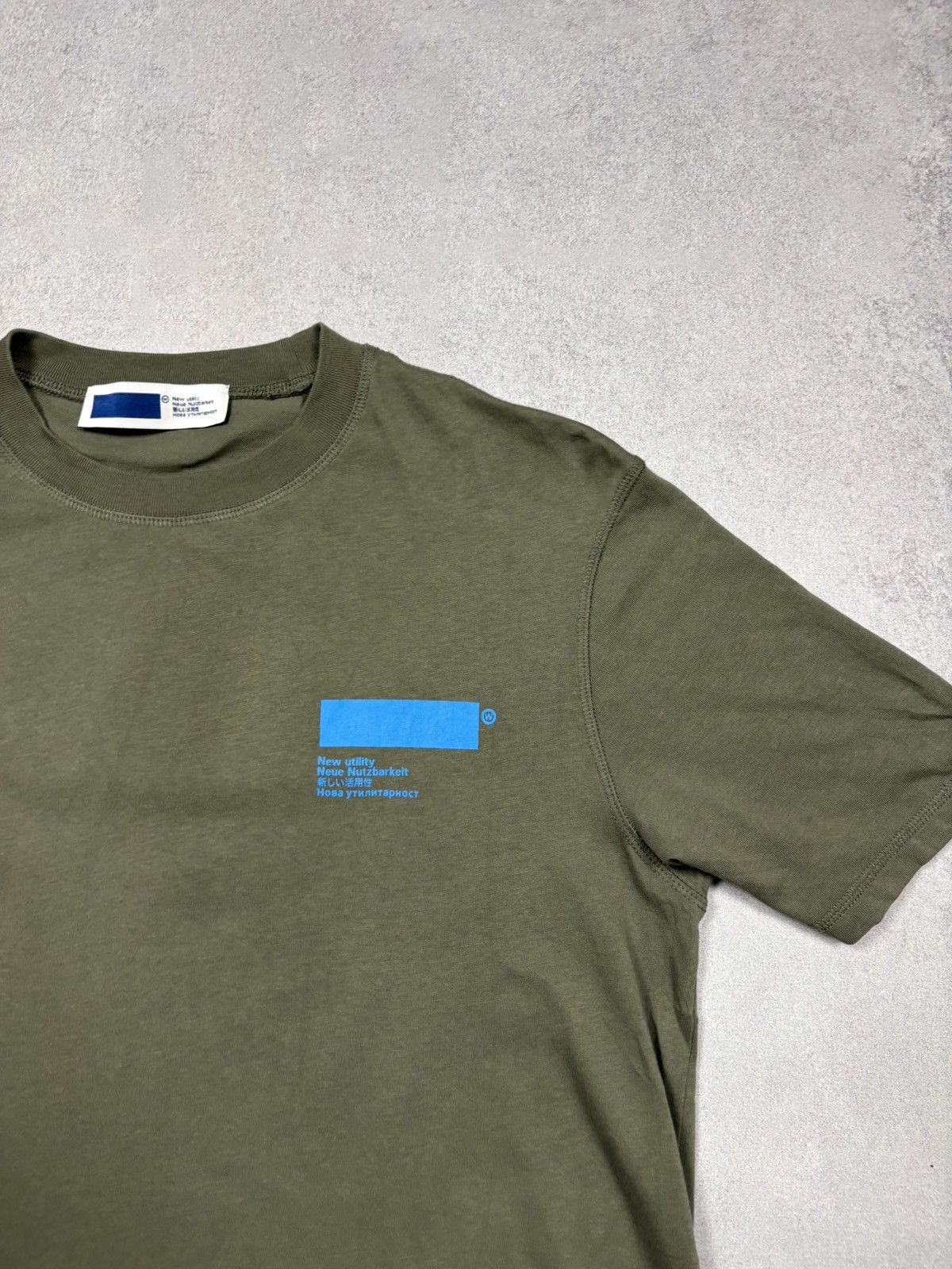 AFFXWRKS Affixworks New Utility Blue Block Graphic T-Shirt Olive M Size US M / EU 48-50 / 2 - 8 Thumbnail