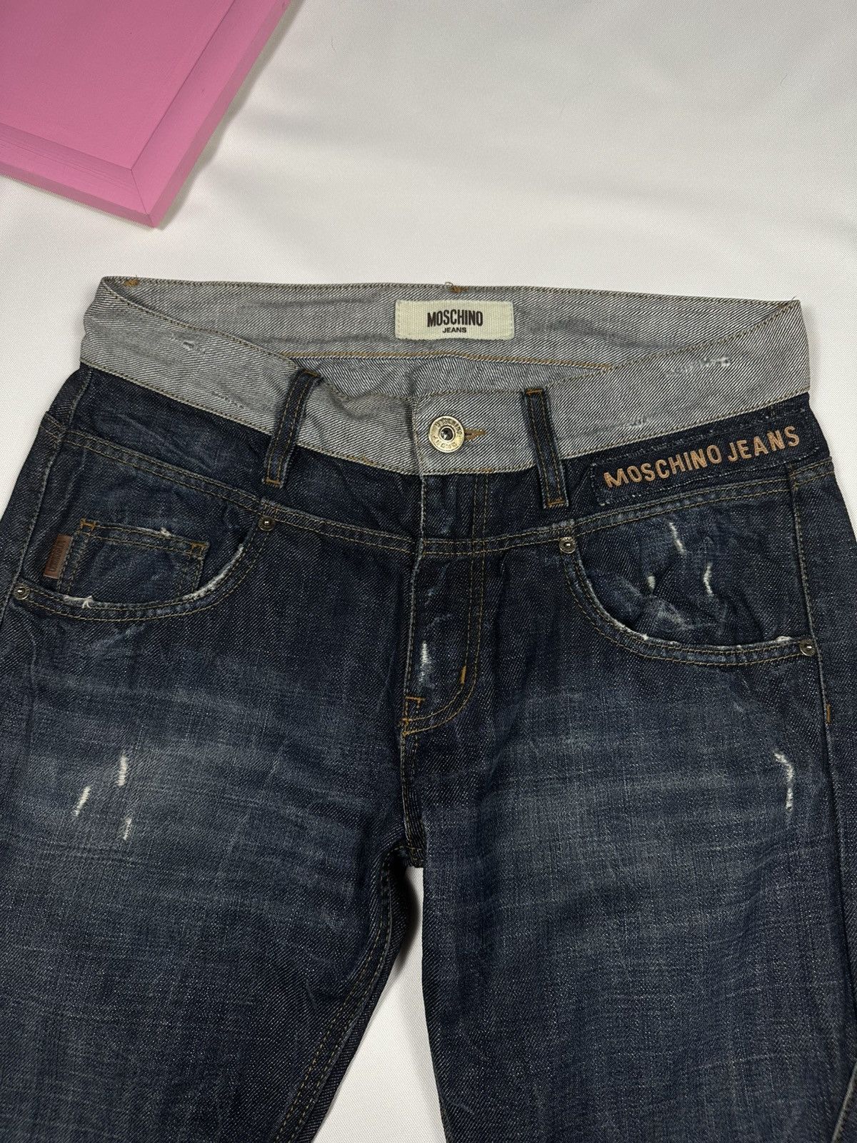 Moschino Moschino Denims Jeans Pants Denim Vintage Logo Distressed Size US 34 / EU 50 - 11 Thumbnail
