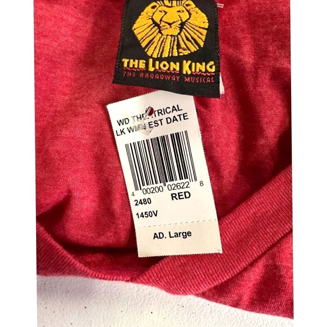 Disney Disney Shirt Womens Large Red The Lion King Preppy Lightweight Tee Ladies NEW Size L / US 10 / IT 46 - 4 Thumbnail
