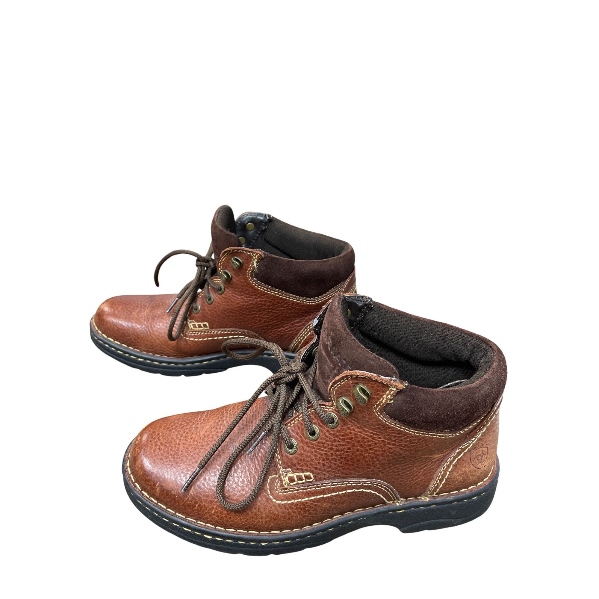 Ariat Ariat Womens Brown Leather Terrain Lace-Up Ankle Boots Size Size US 8 / IT 38 - 3 Thumbnail