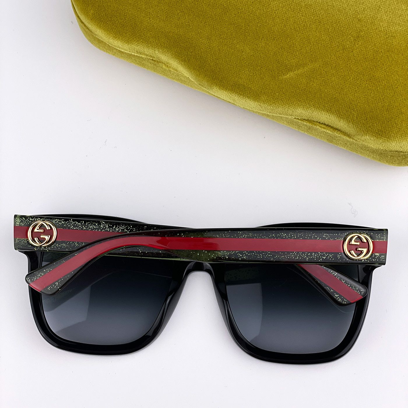 Gucci NEW GUCCI GG0034SN 002 Black Grey Gradient Women Sunglasses Size ONE SIZE - 9 Thumbnail