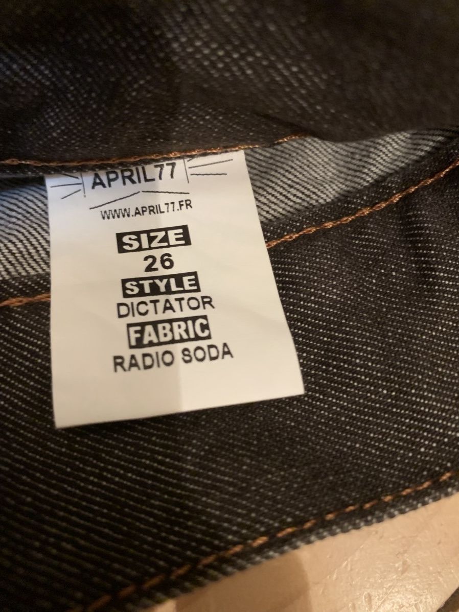 April 77 “RARE” Style :Dictator Radio soda raw 28/32 Size US 28 / EU 44 - 14 Thumbnail