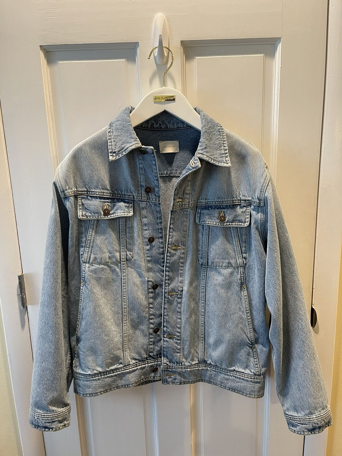 Aime Leon Dore Aime Leon Dore Washed Denim Trucker Jacket | Grailed