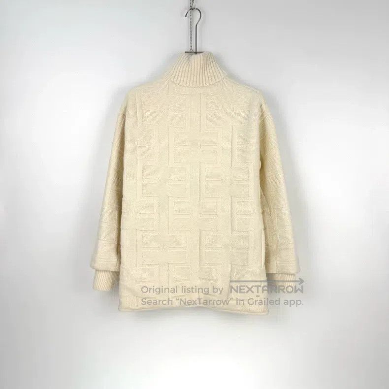 Hermes Hermes Off-White H Logo Wool Cotton Jacket Size XXS / US 00 / IT 34 - 4 Thumbnail