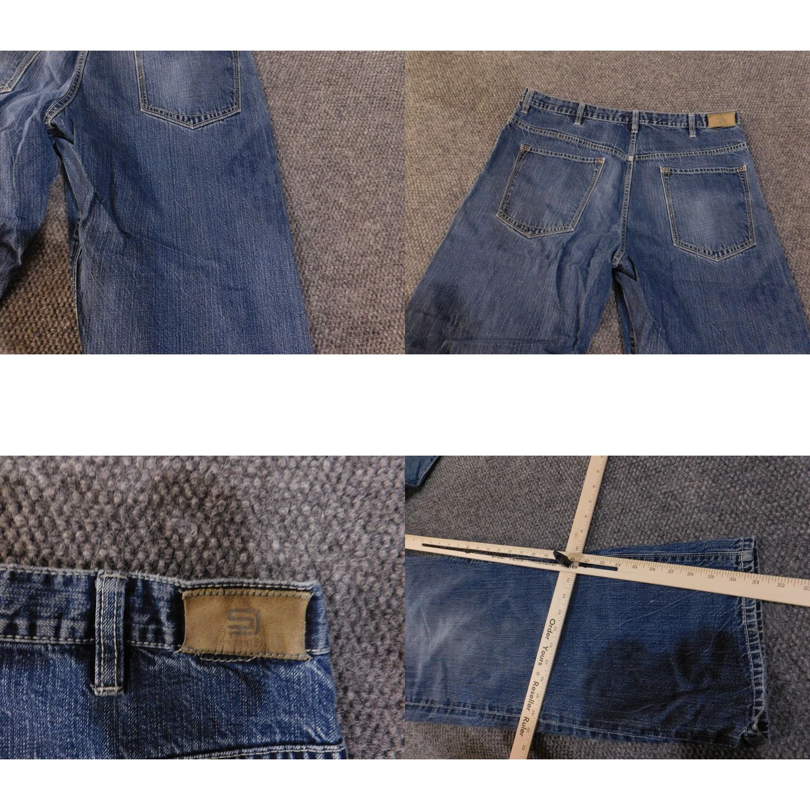 Sean John Sean John Jeans Mens 40 Blue Baggy Fit Straight Leg Denim Classic Hip Hop Style Shirt/Jeans? Size US 40 / EU 56 - 8 Thumbnail