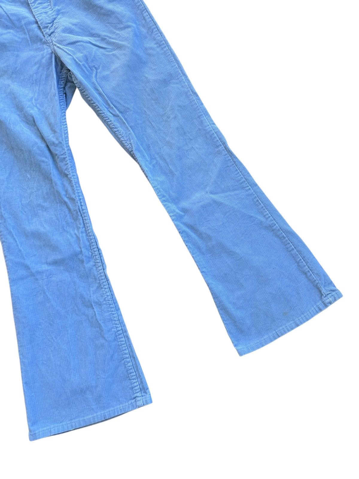 Levi's Vintage 1970s Levis Blue Corduroy Flare Pants Size US 30 / EU 46 - 4 Thumbnail