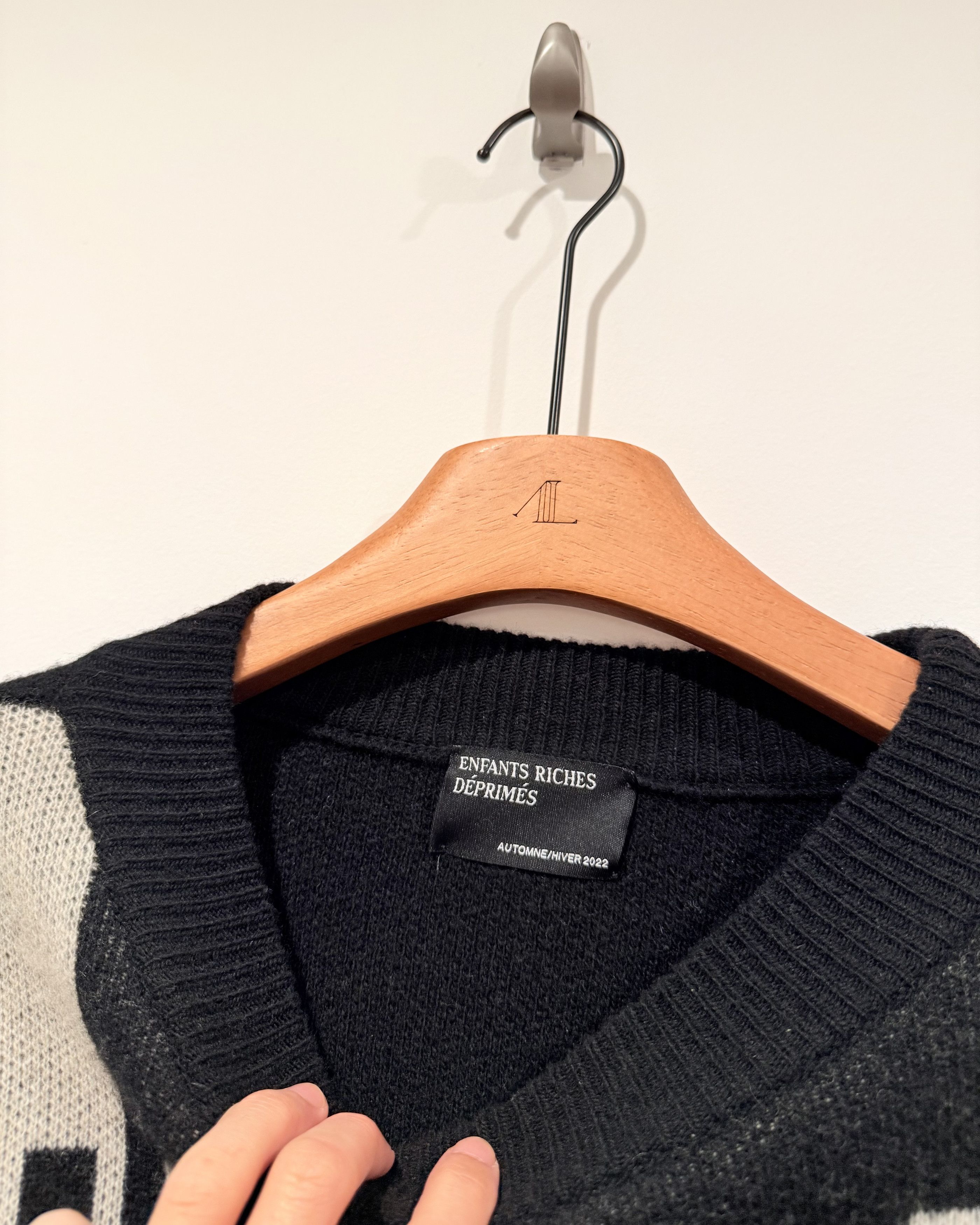 Enfants Riches Deprimes Enfants Riches Deprimes Logo Checked Sweater Size US L / EU 52-54 / 3 - 4 Thumbnail