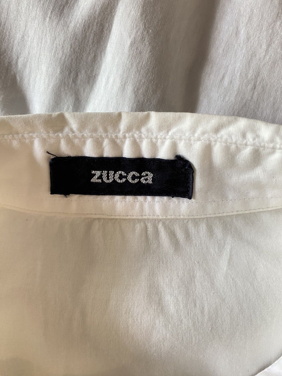 Zucca ZUCCA White Short-Sleeve Shirt Size US M / EU 48-50 / 2 - 5 Thumbnail