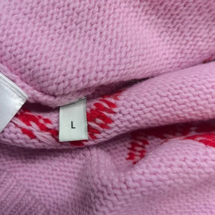 Gucci Gucci Pink Apple Pattern Wool Sweater-2507 Size L / US 10 / IT 46 - 1 Thumbnail