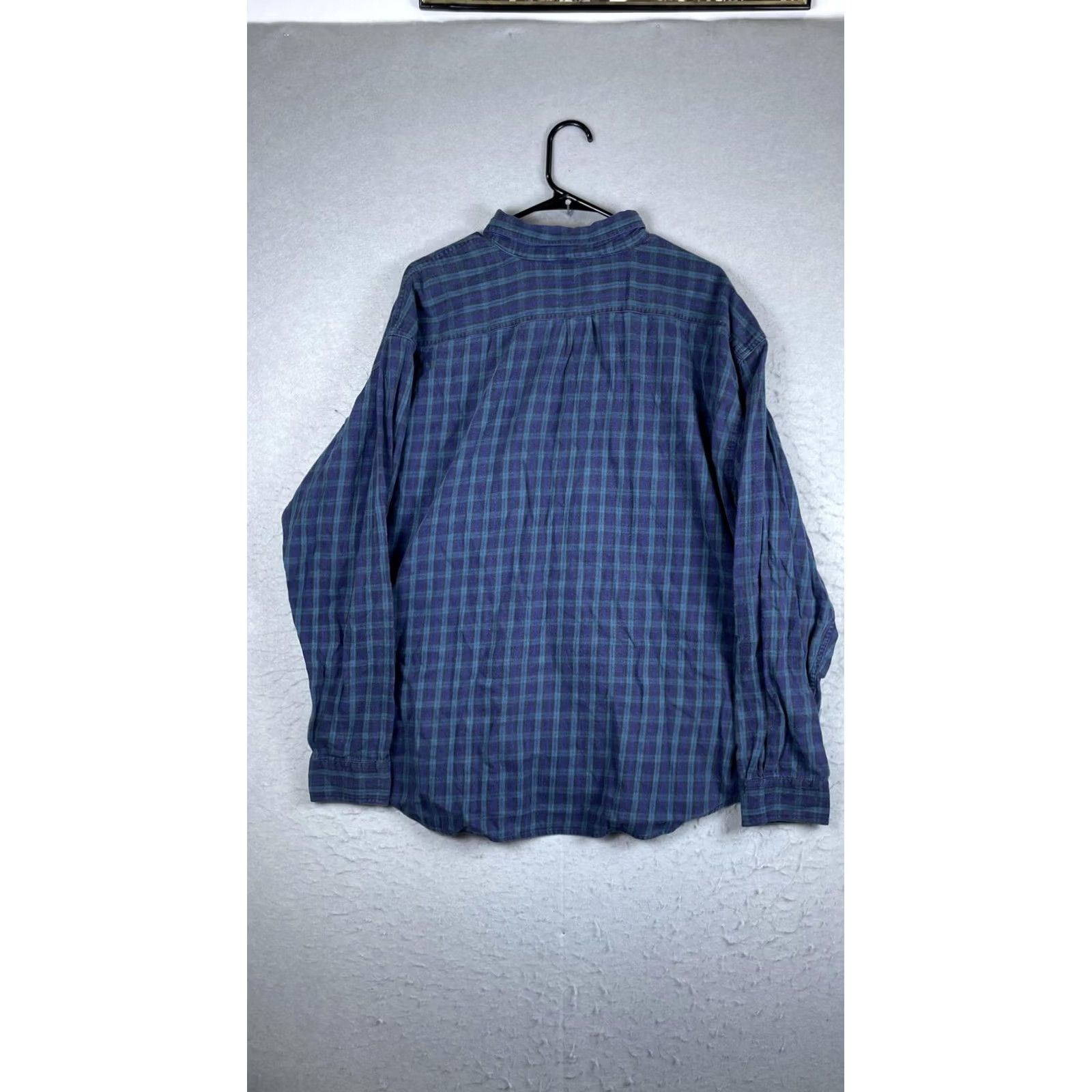 Disney The Disney Store Shirt Mens XL Blue Plaid Flannel Button Mickey Mouse Size US XL / EU 56 / 4 - 6 Thumbnail