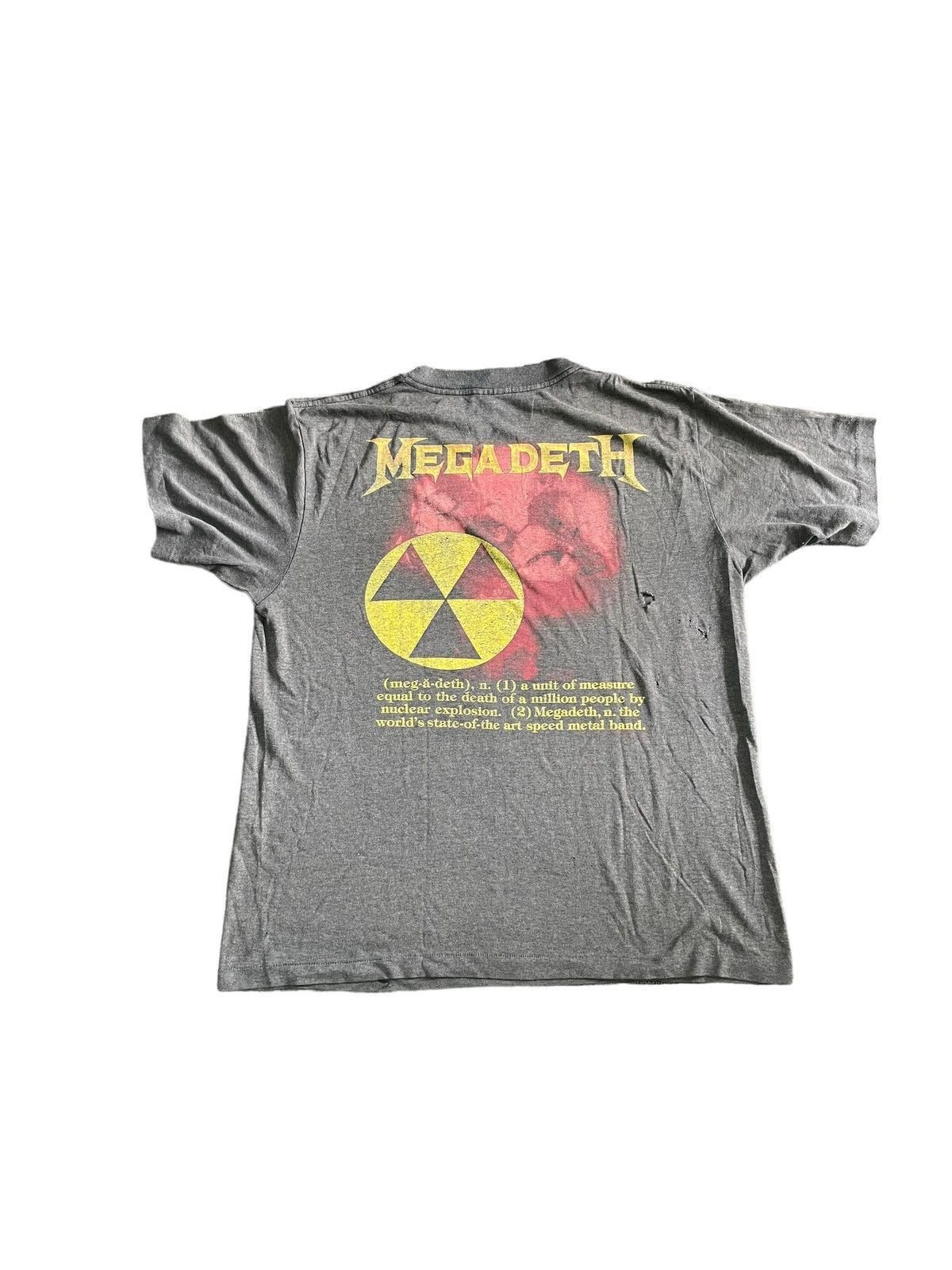 Megadeth Vintage 87 Faded Distresed Megadeth Nuclear Concert Size US M / EU 48-50 / 2 - 8 Thumbnail