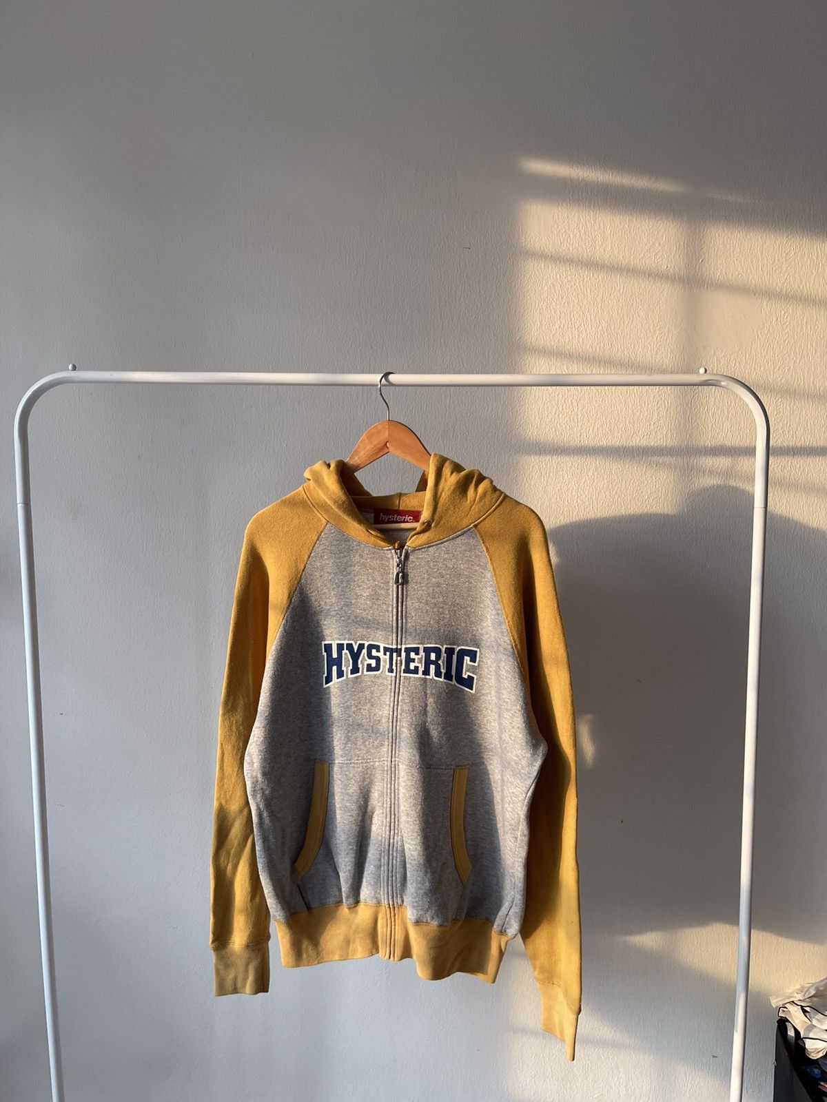90s Hysteric Glamour Spellout Zip Hoodie