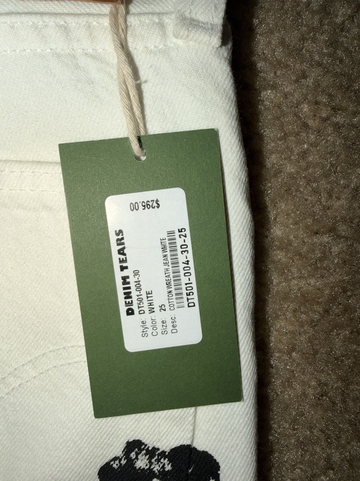 DENIM TEARS White Denim Tear Jeans Size 25" / US 0 / IT 36 - 14 Thumbnail