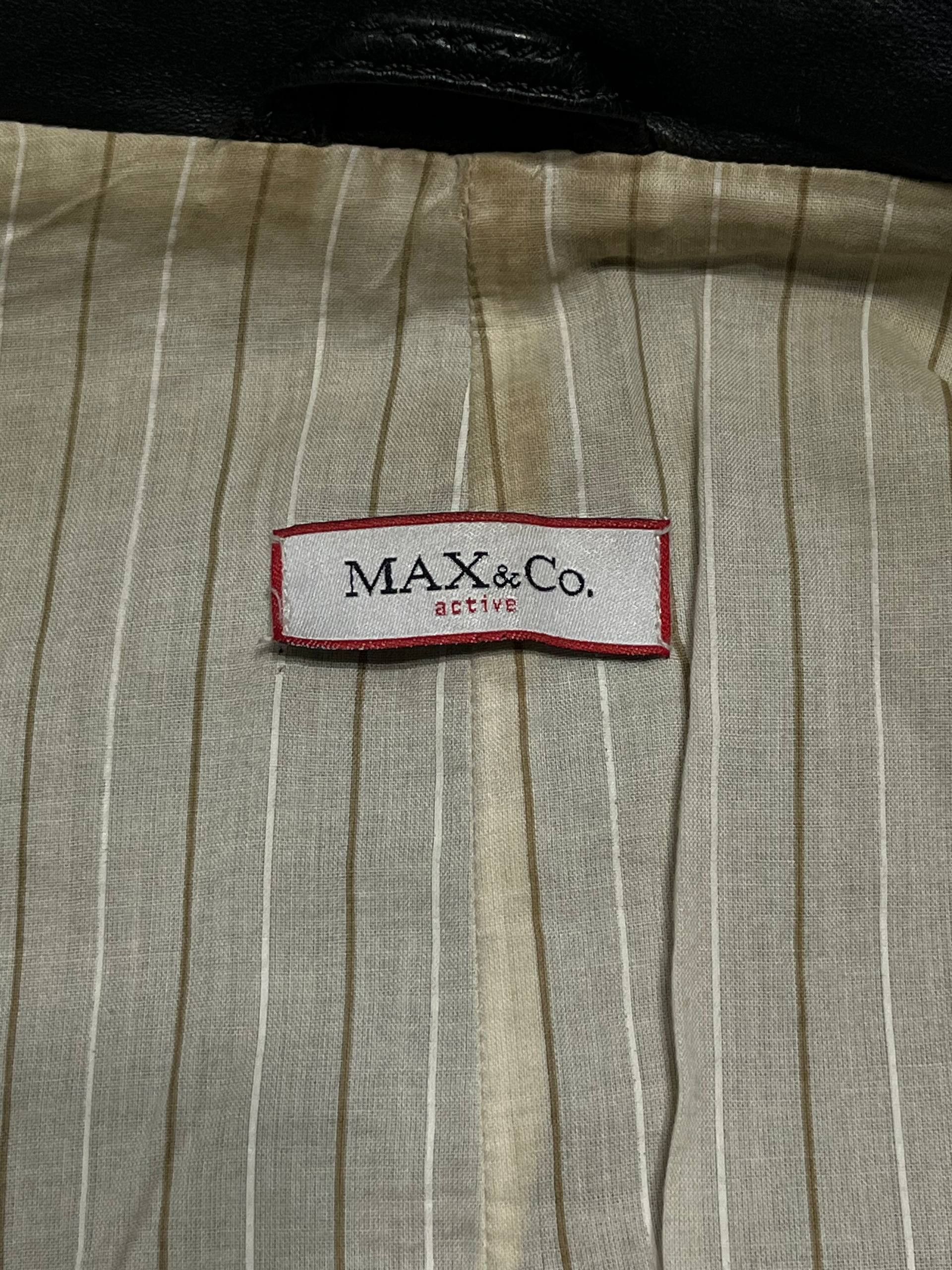 MAX&Co. Womens Max&Co. Real Leather Jacket Zip Vintage Size 42IT Size M / US 6-8 / IT 42-44 - 17 Thumbnail