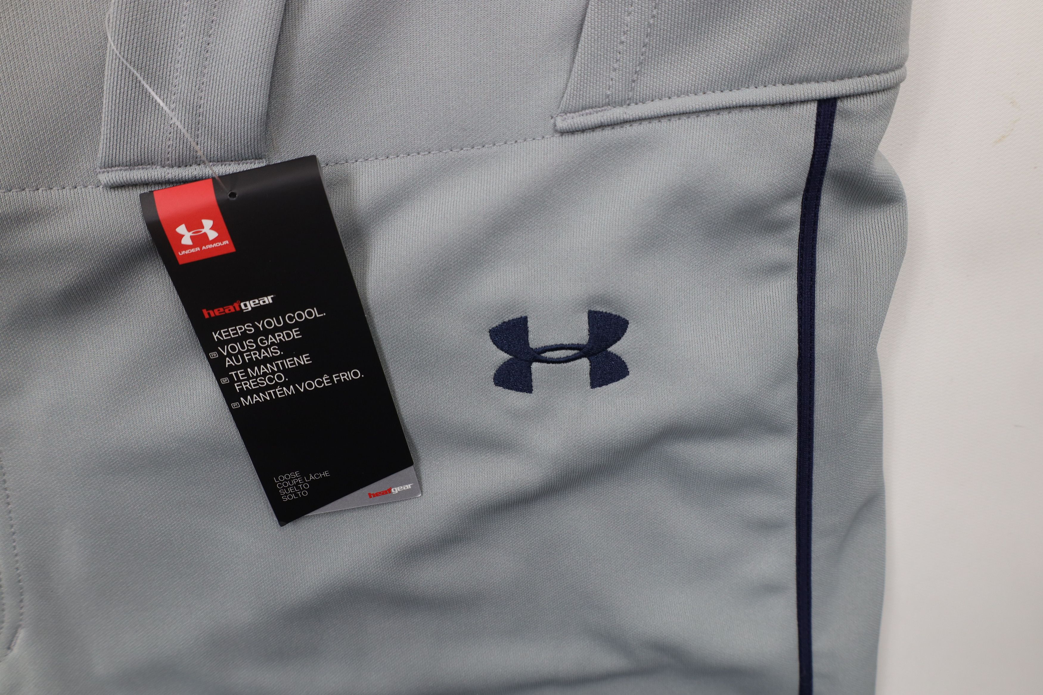 Under Armour × Vintage New Under Armour Baseball Loose Uniform Pants Gray Navy Size US 40 / EU 56 - 8 Thumbnail