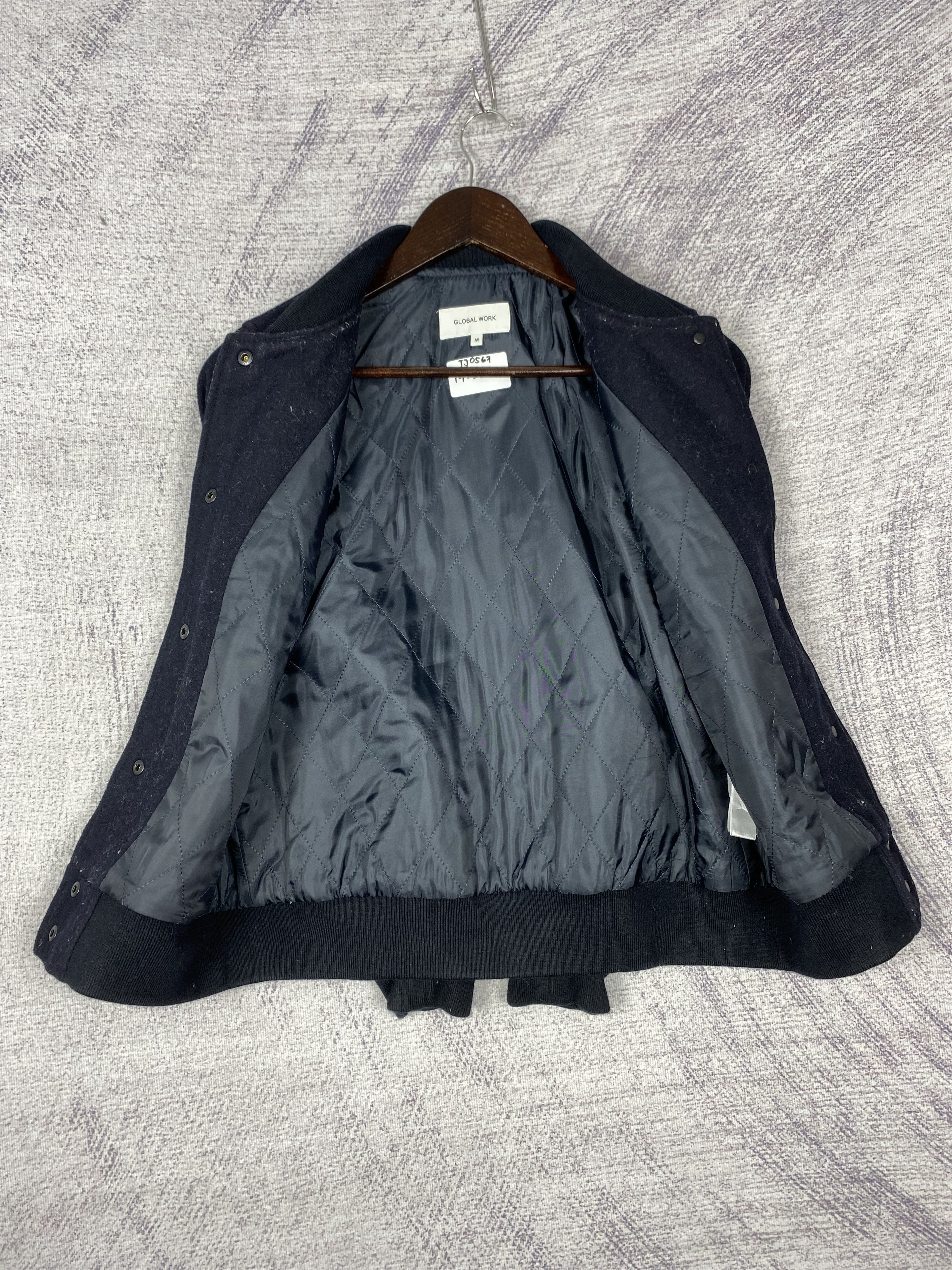 Global Work Vintage Global Work Quilted Lining Velvet Varsity Jacket Size US M / EU 48-50 / 2 - 5 Thumbnail