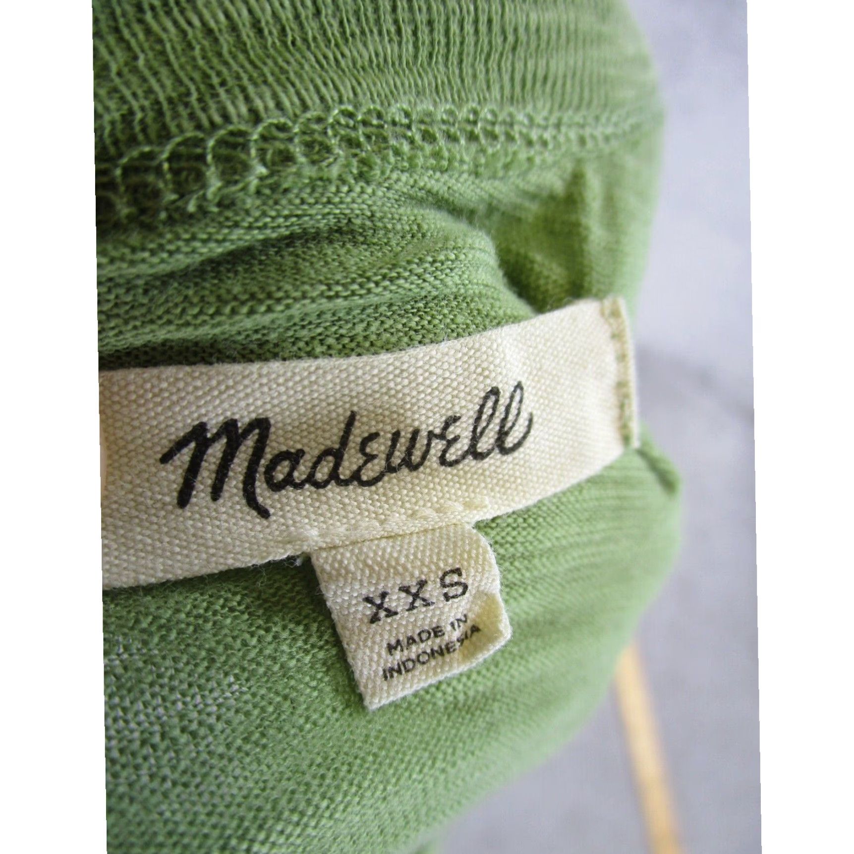 Madewell Womens Green Long Sleeve 2Xs Size Soft Classic Fit Madewell Shirt Tee Size XXS / US 00 / IT 34 - 6 Thumbnail