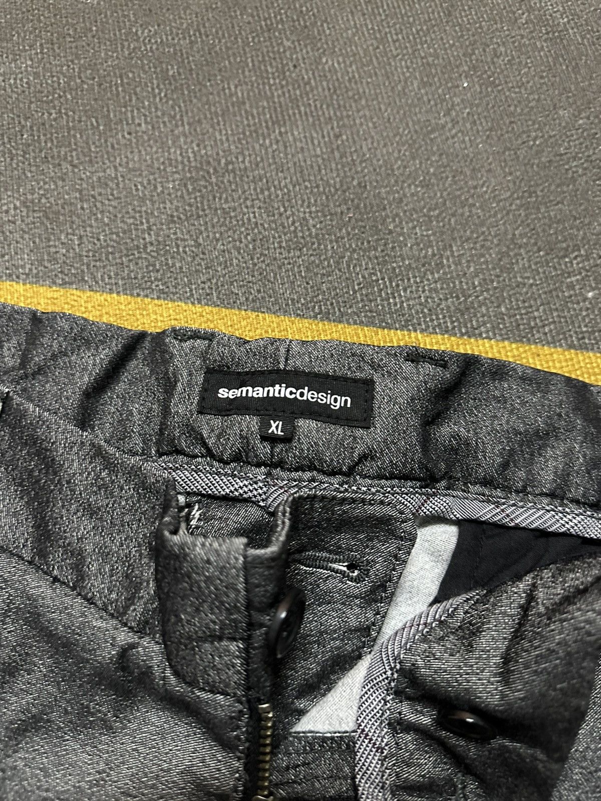 Japanese Brand × semanticdesign Semantic Design Gray Metallic Casual Pant Size US 33 - 4 Thumbnail